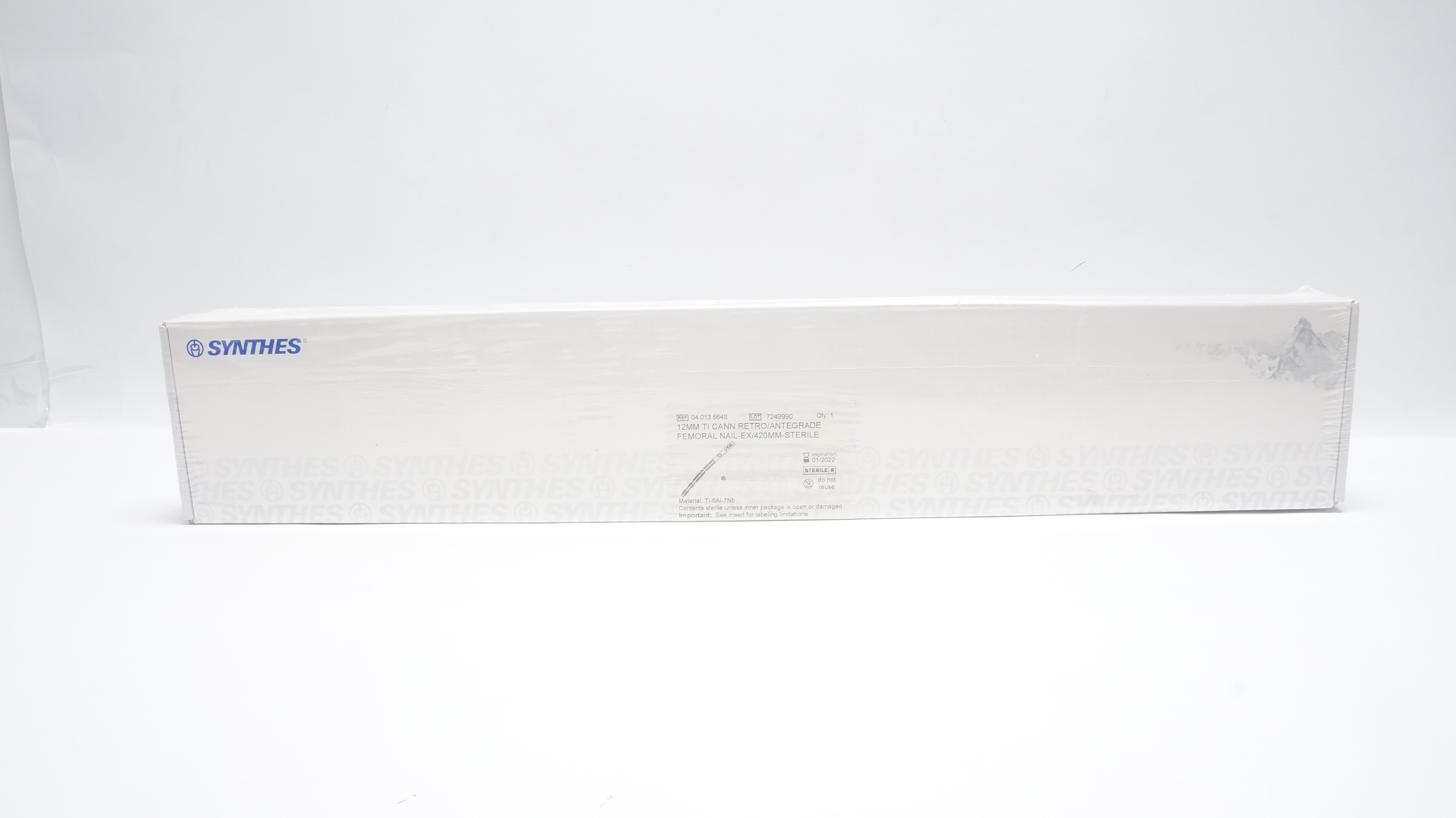 Synthes 04.013.664S 12mm TI CANN RETRO/ANTEGRADE FEMORAL NAIL-EX/420mm (x)