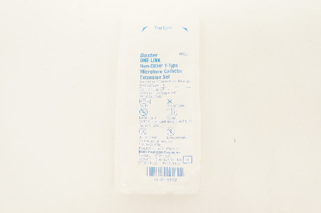 Baxter 7N8371 One-Link Y-Type Microbore Cath. Extension Set 6.3inch x 0.48mL