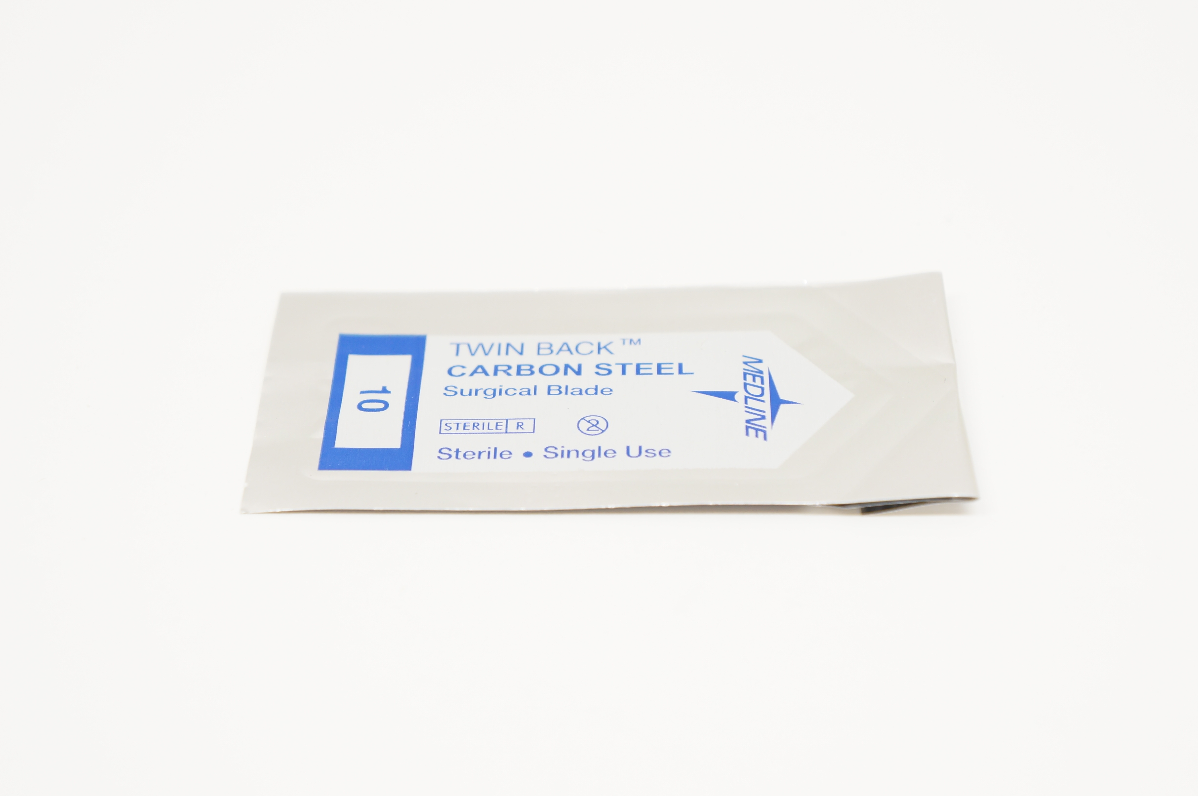 Medline Twin Back Carbon Steel Surgical Blade, 10