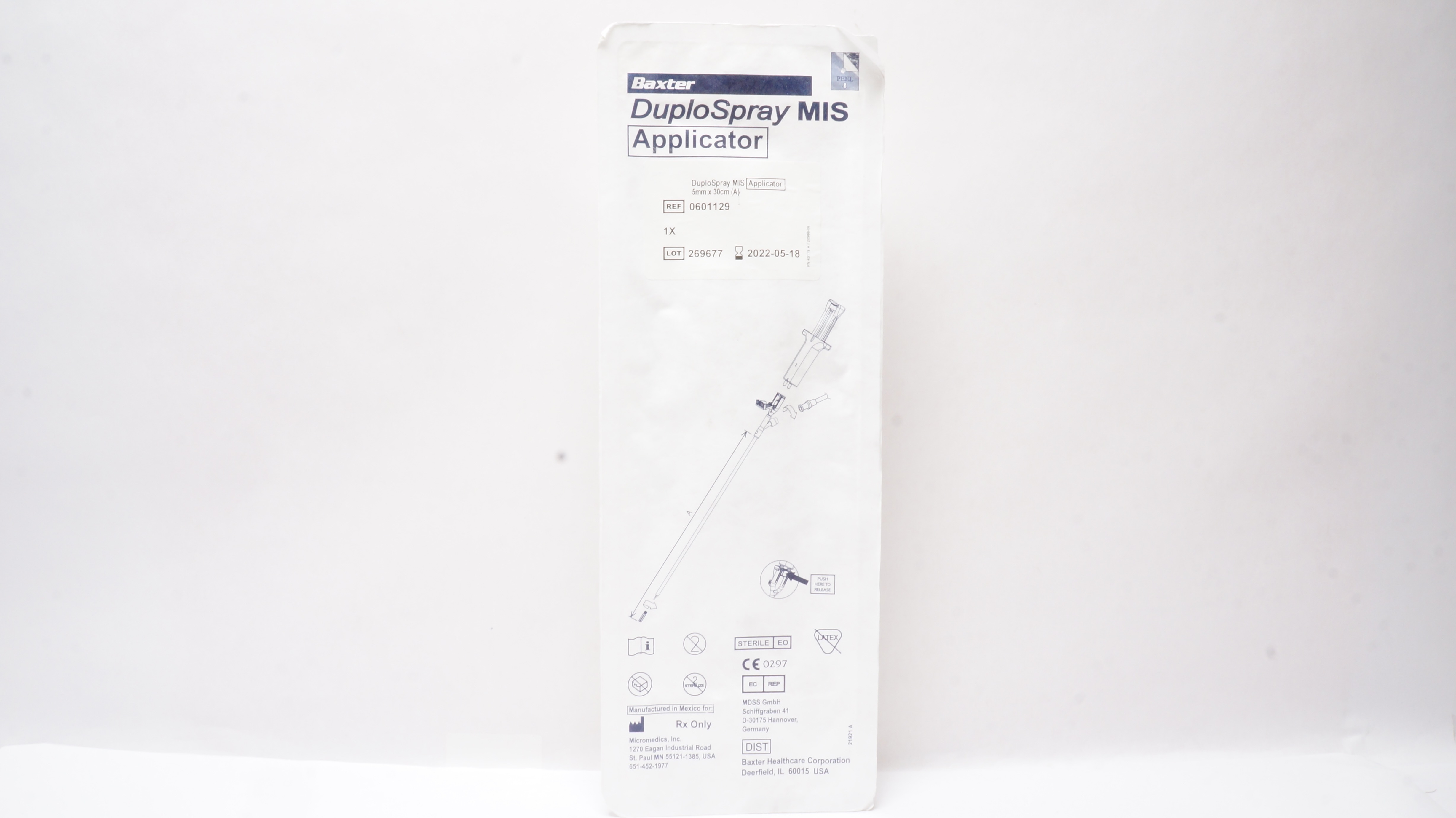 Baxter 0601129 DuploSpray MIS Applicator 5 mm x 30 cm (x)