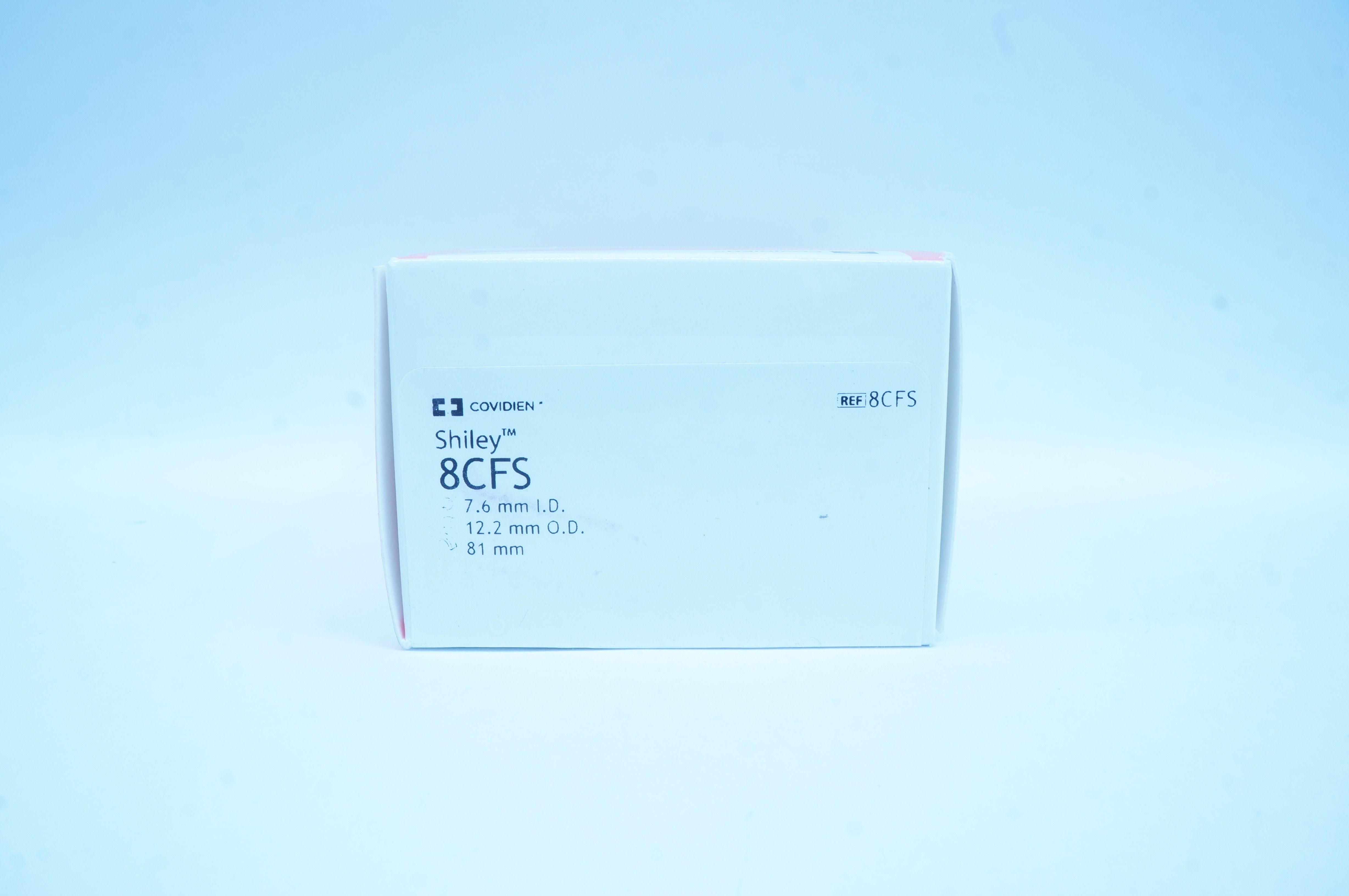 Covidien 8CFS Shiley Tracheostomy Tube Cuffless 7.6 I.D. x 12.2 O.D. x 81mm