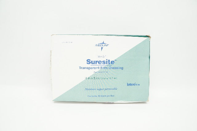 Medline MSC2104 Suresite Transparent Film Dressing 4 x 5inch - Box of 50