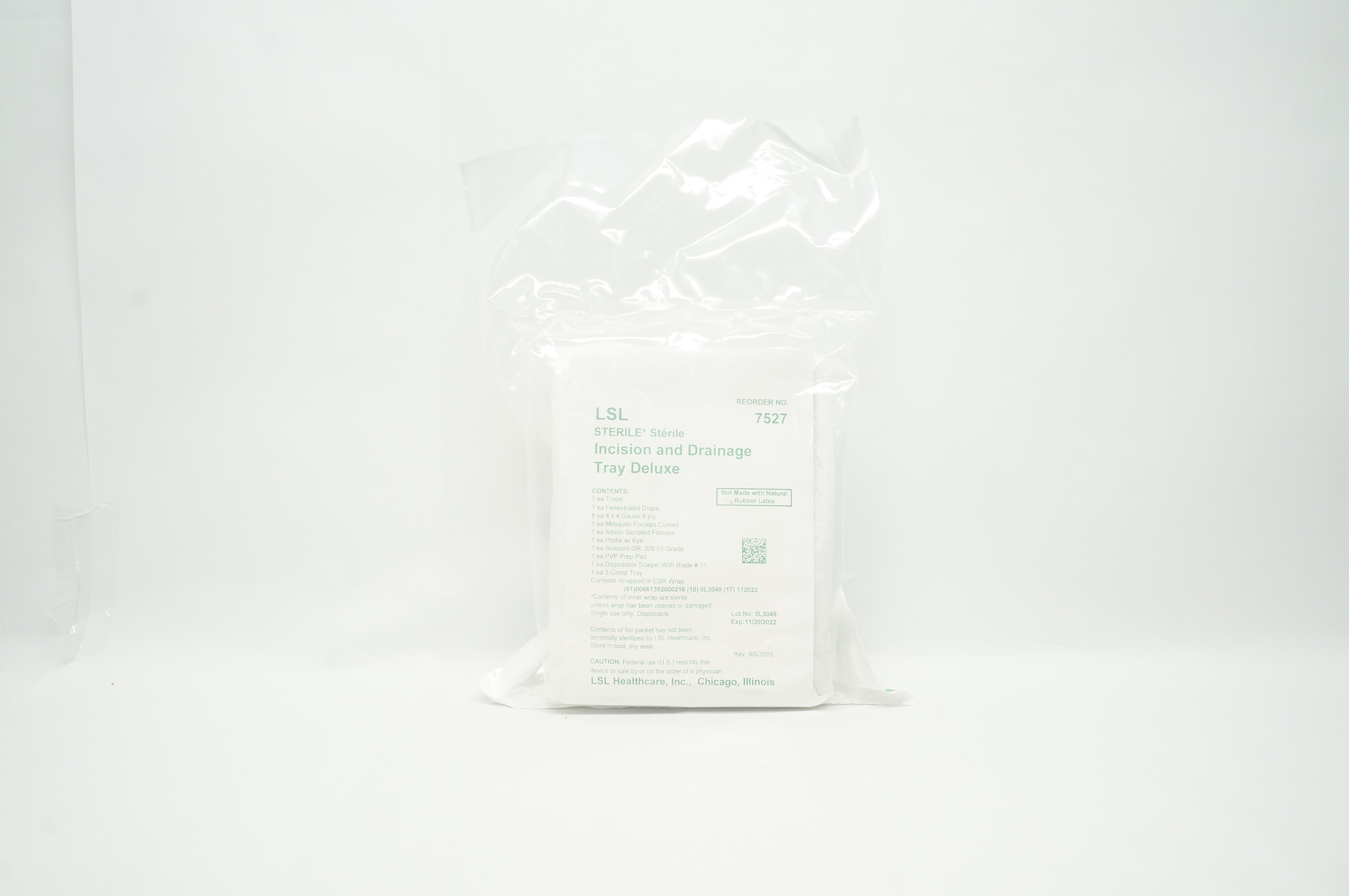 LSL 7527 Incision and Drainage Tray Deluxe