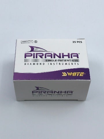 SS White 856-016FR Piranha Round End Taper Diam. 1.6mm, Length 8mm ~ Box of 25
