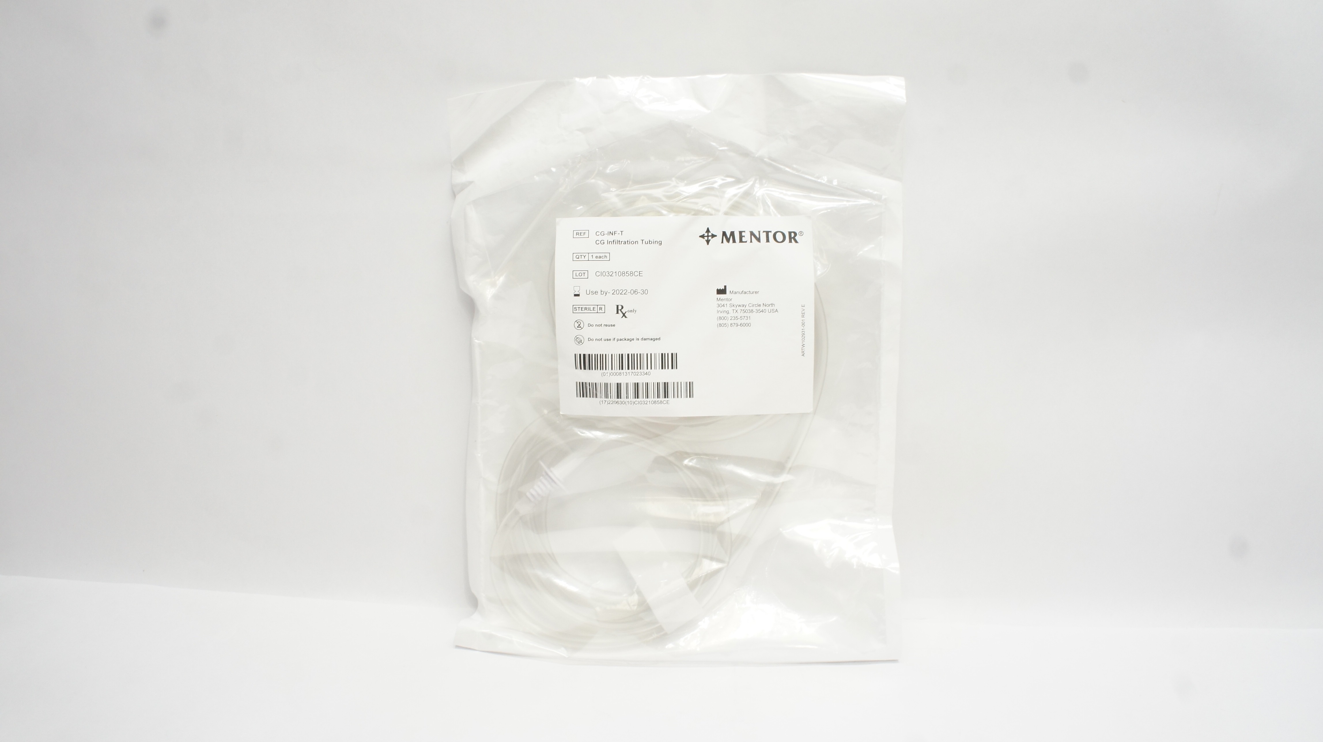 Mentor CG-INF-T CG Infiltration Tubing (x)