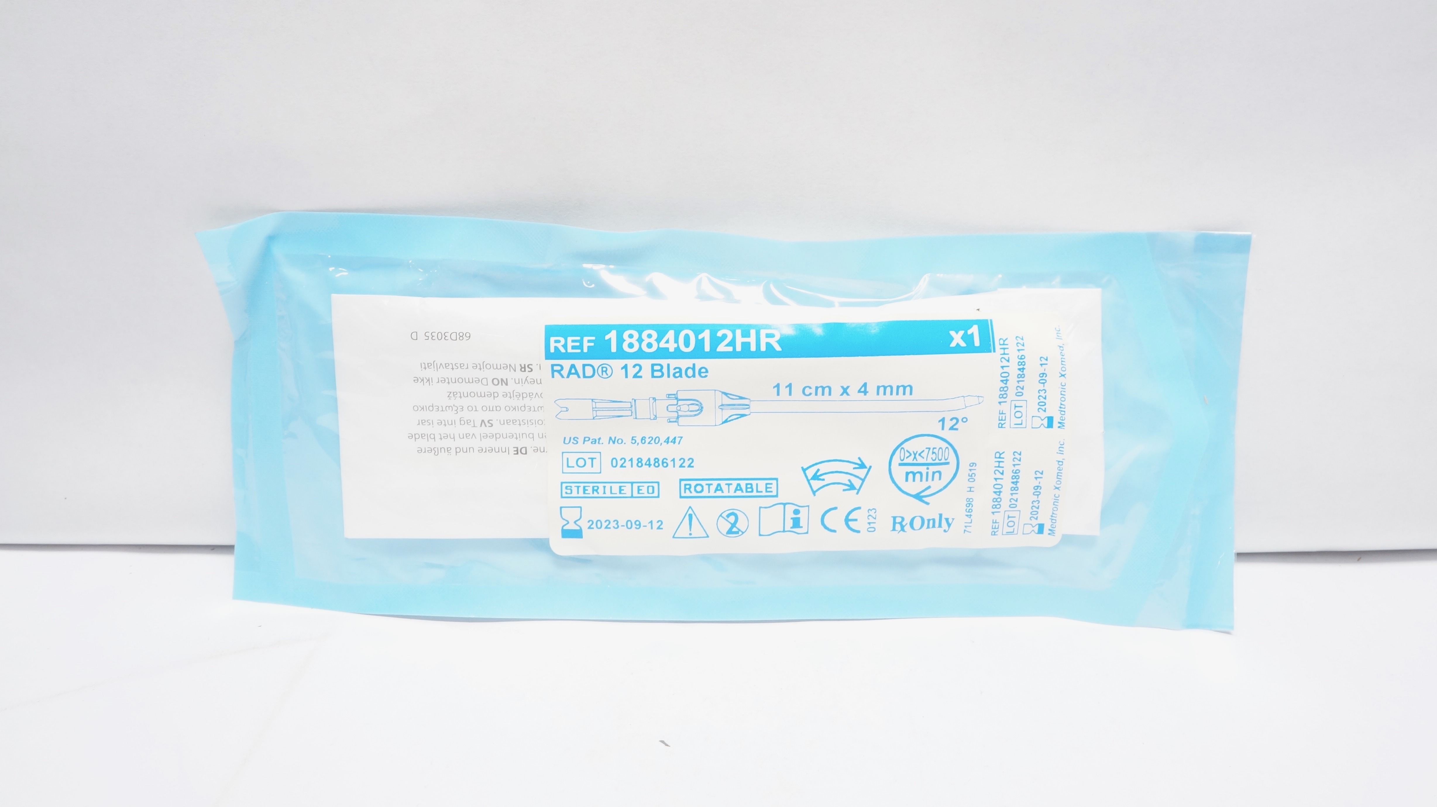 Medtronic 1884012HR RAD 12 Blade, 11cm x 4mm, 12 deg. (x)