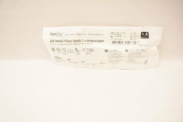 SunMed 5-5334-15 All-Metal Fiber Optic Laryngoscope, 1.5WISHP