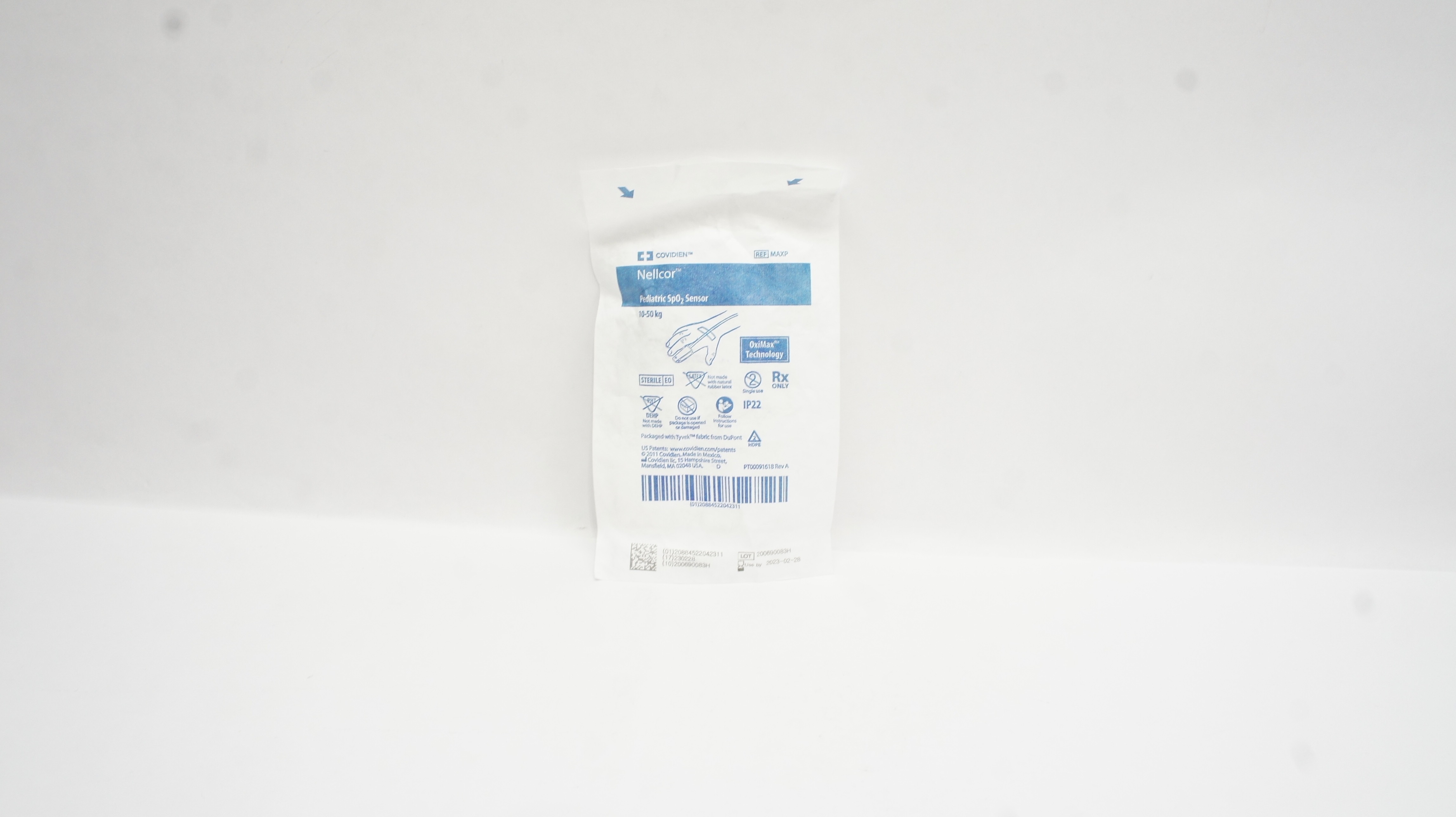 Covidien MAXP Nellcor Pediatric SpO2 Sensor, 10-50kg (x)