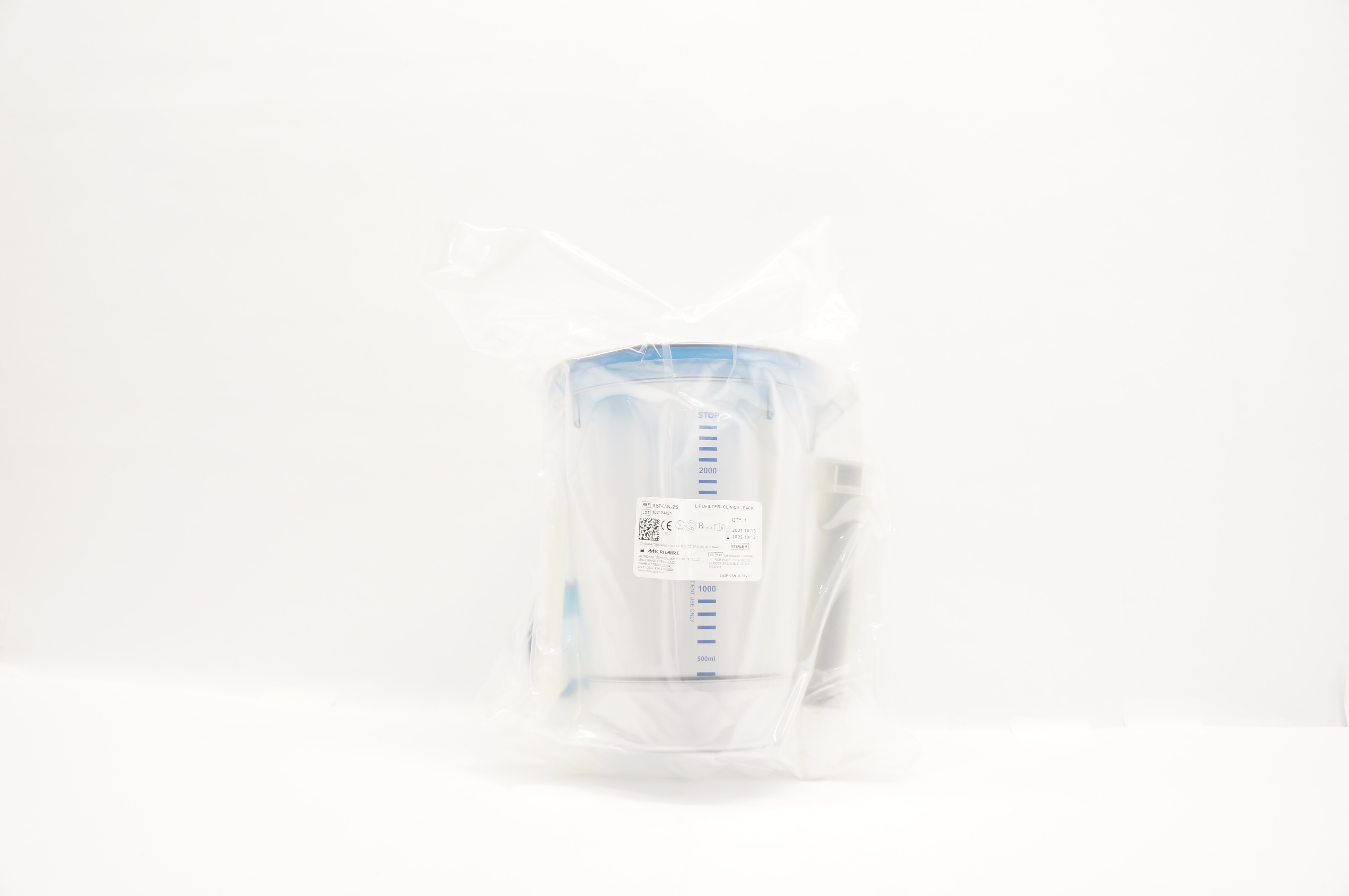 MicroAire ASP-CAN-2S Lipofilter - Clinical Pack (x)