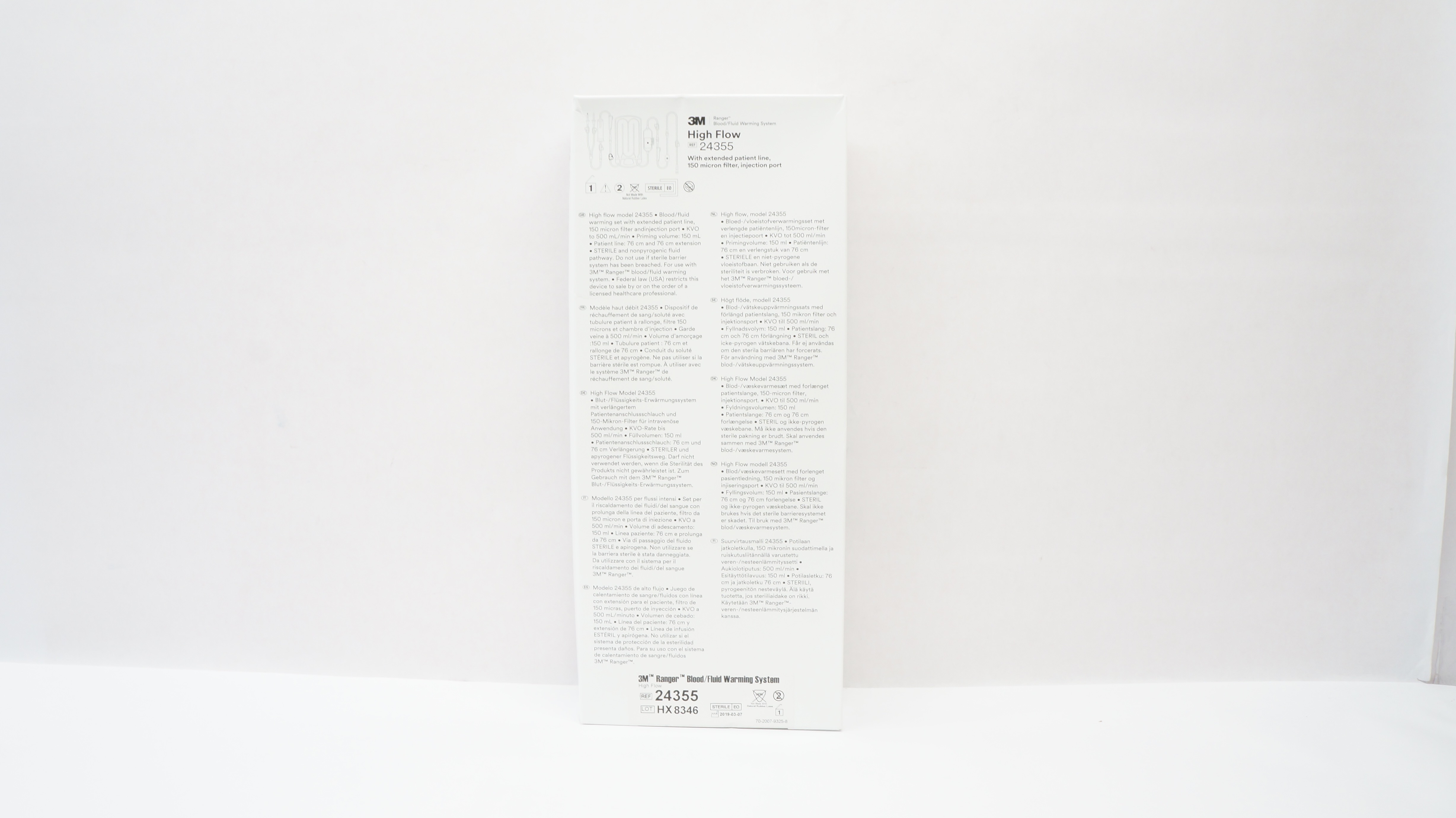 3M 24355 Ranger High Flow Blood/Fluid Warming System 150 Micron Filter (x)