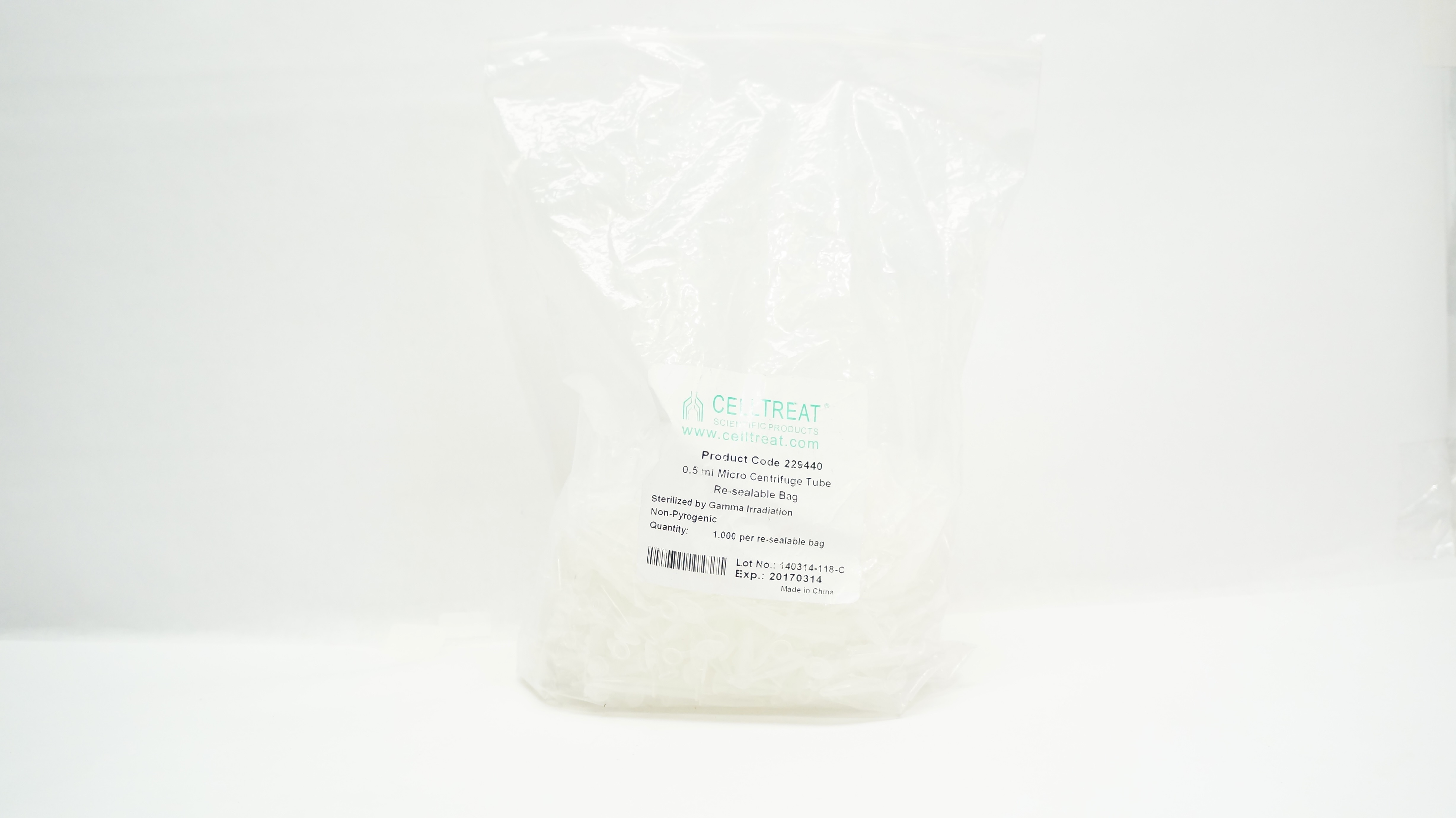 Cell Treat 229440 0.5ml Micro Centrifuge Tube (x) - Pack of 1000