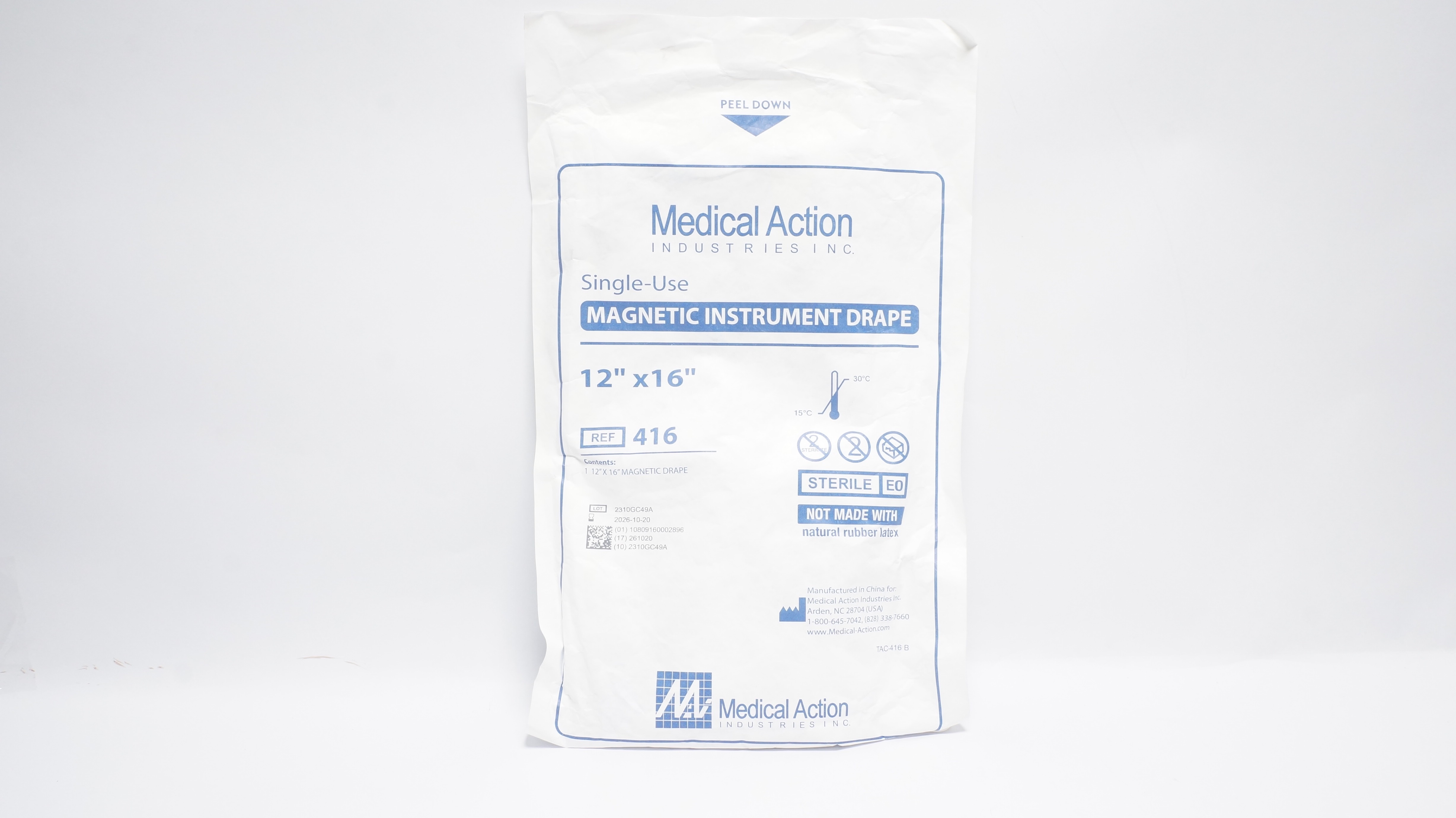 Medical Action 416 Magnetic Instrument Drape 12inch x 16inch