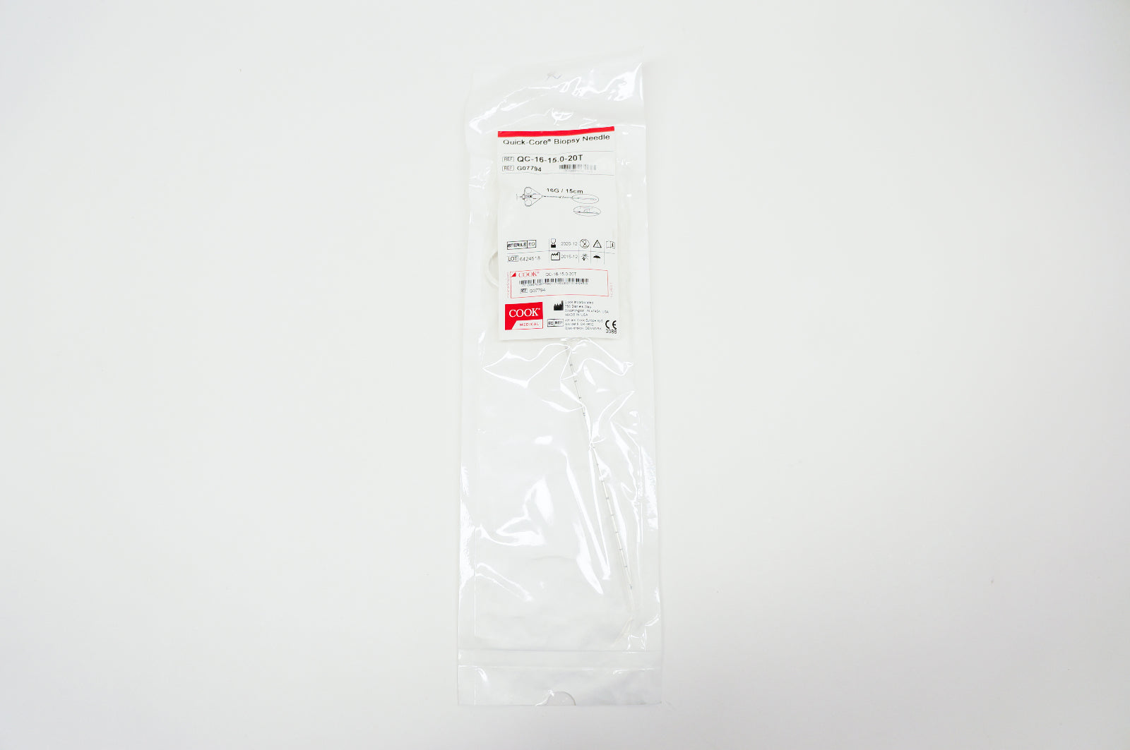 Cook Medical G07794 Quick-Core Biopsy Ndle 16G x 15cm