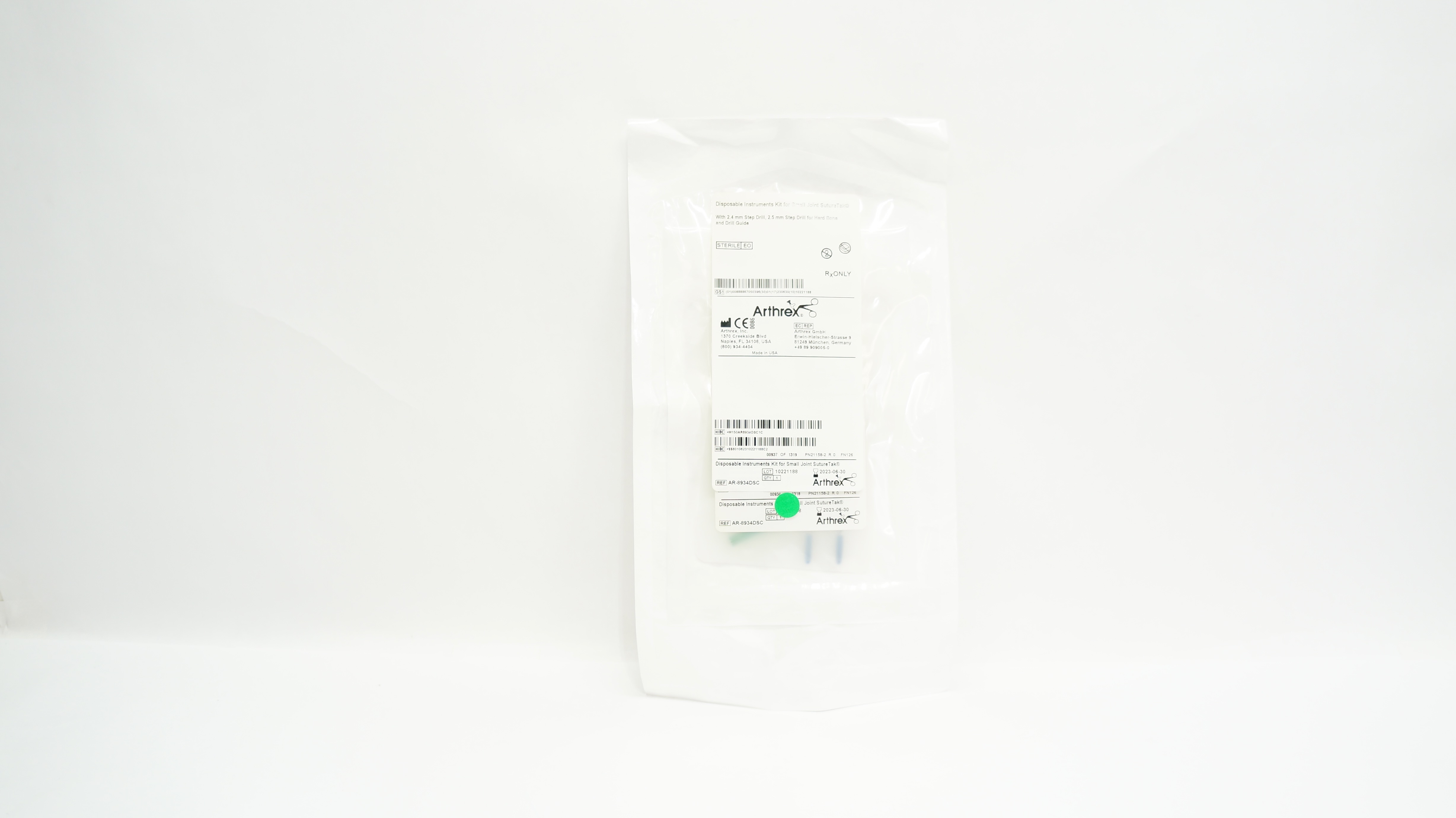 Arthrex AR-8934DSC Disposable Instruments Kit (x)