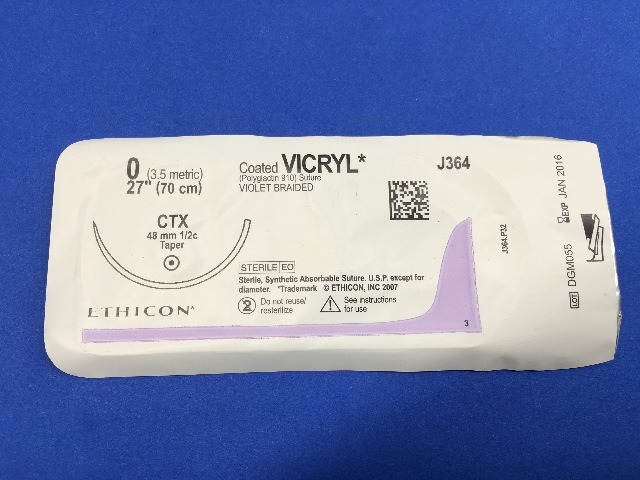 Ethicon J364H Coated VICRYL CTX 18 (x)