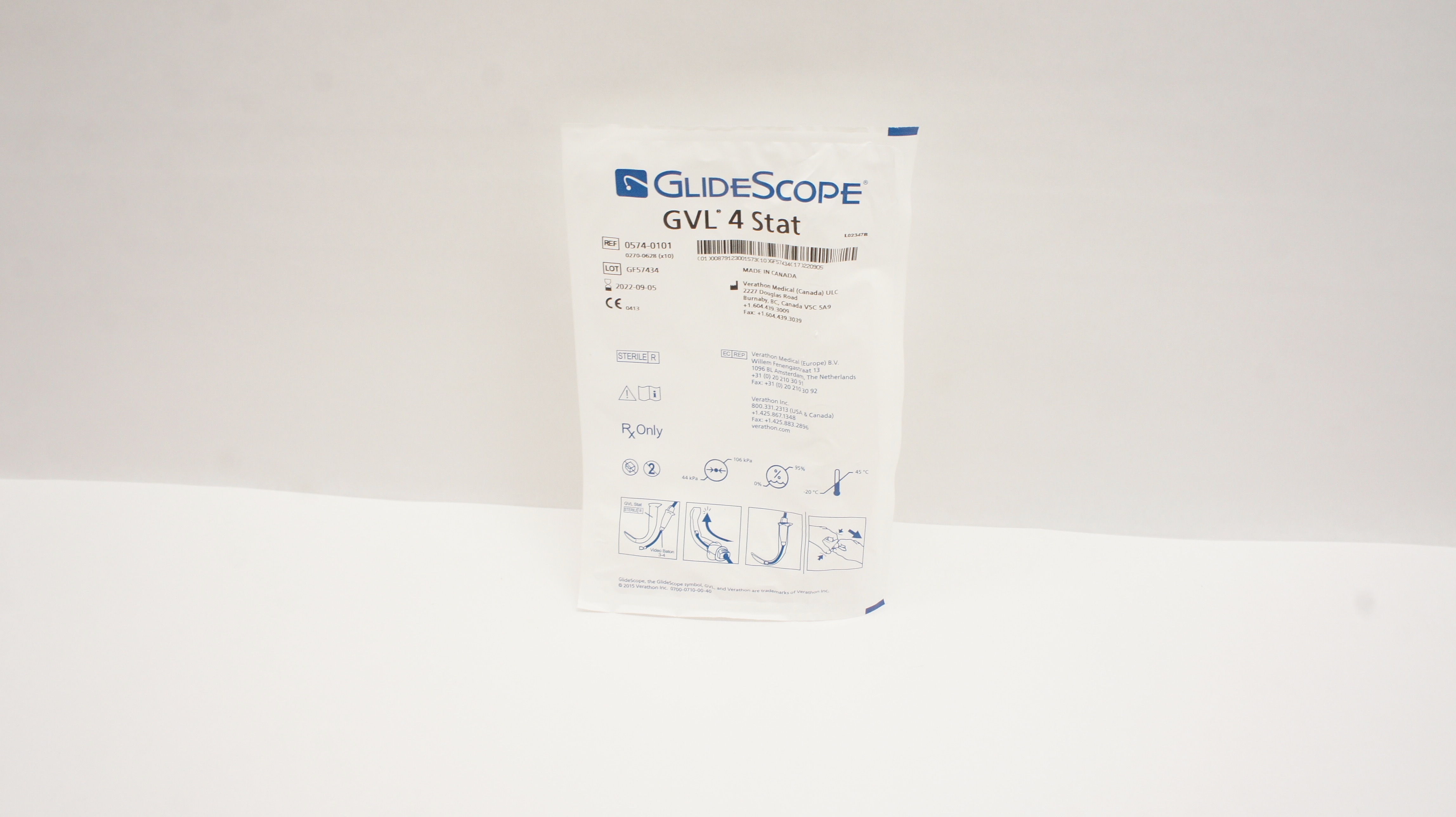 Verathon Medical 0574-0101 GlideScope GVL 4 Stat (x)