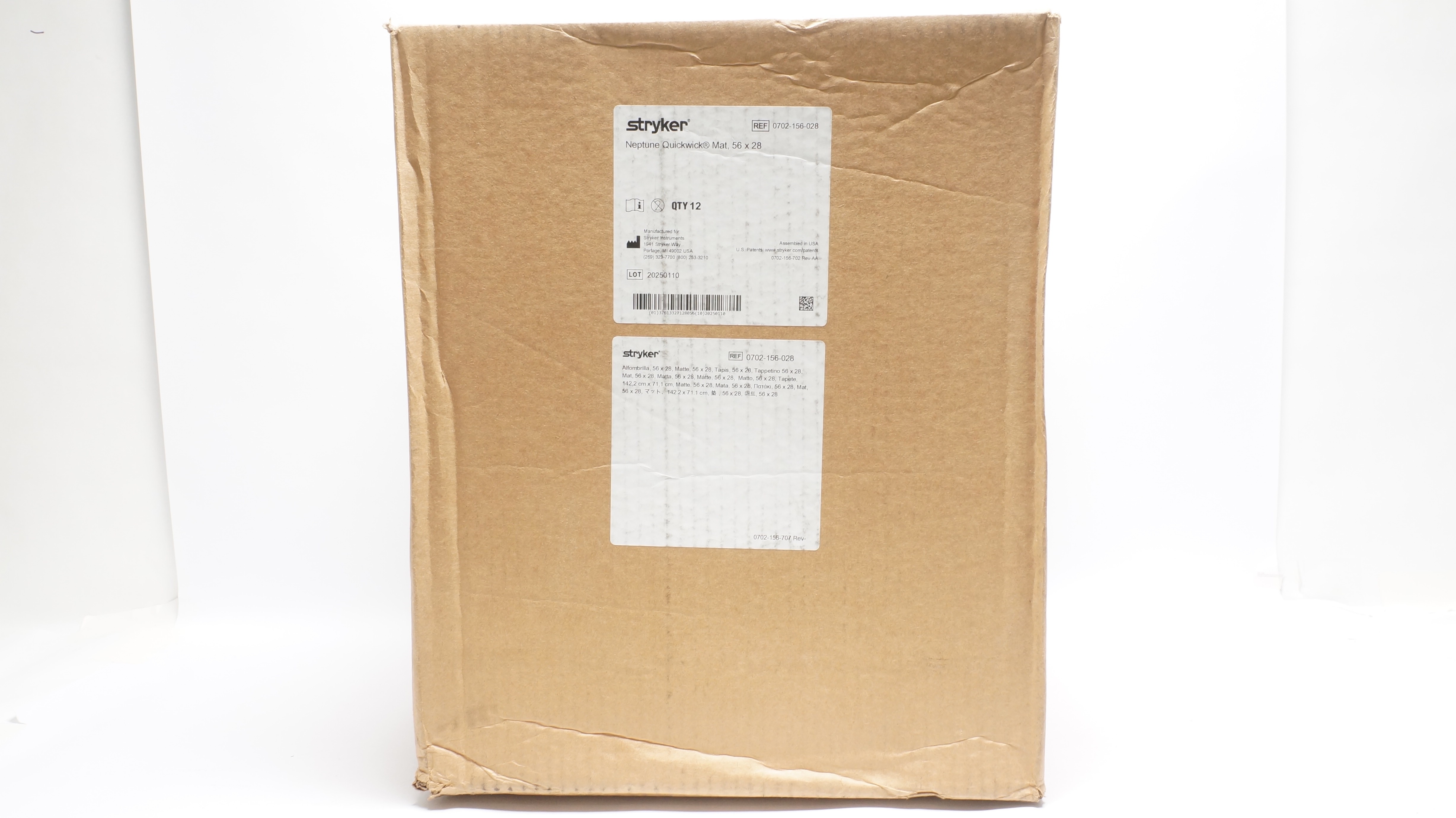 Stryker 0702-156-028 Neptune Quickwick Mat, 56 x 28 - Box of 12
