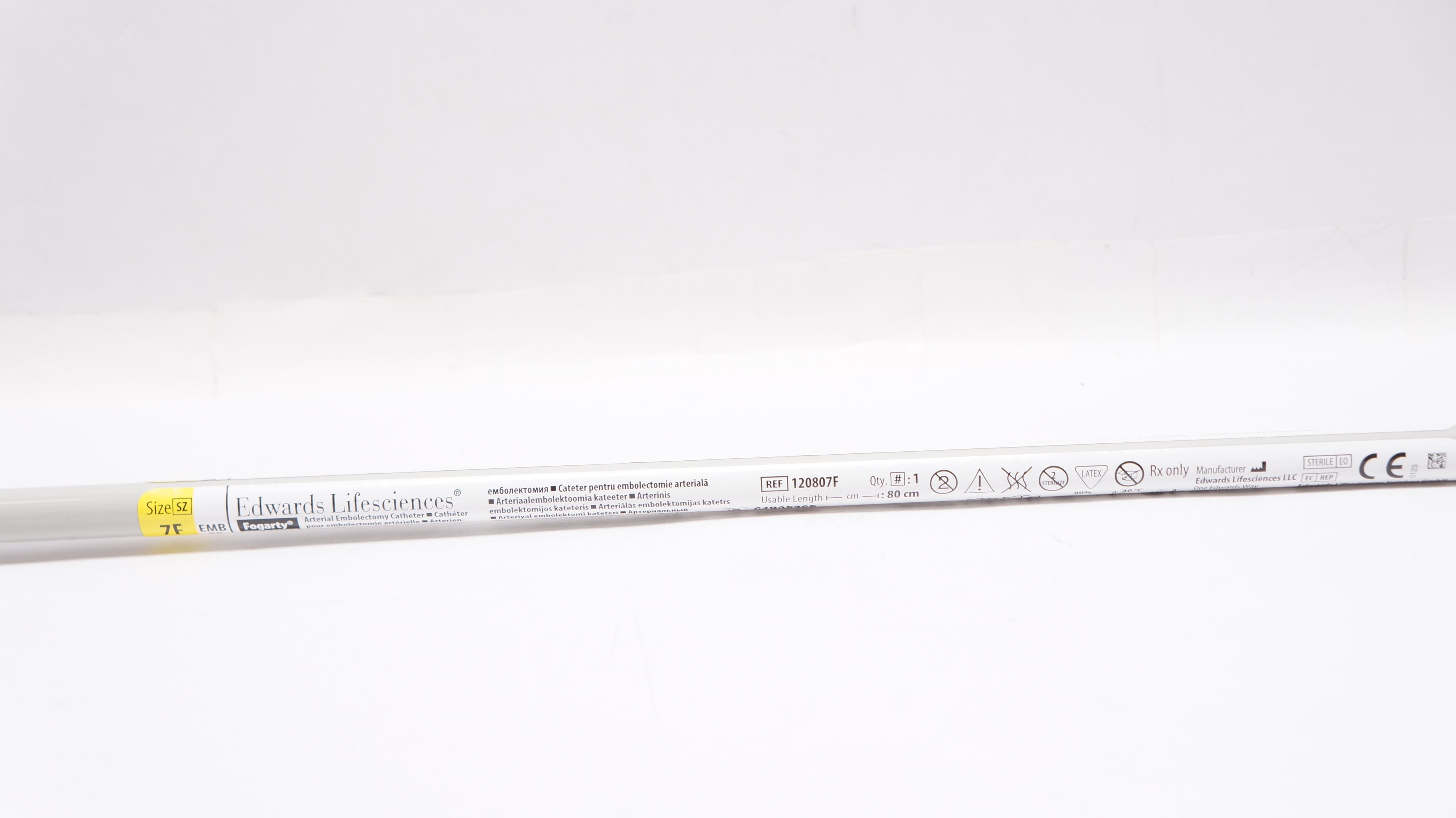 Edwards Lifesciences 120807FP Fogarty Arterial Embolectomy Cath. 7F x 80cm