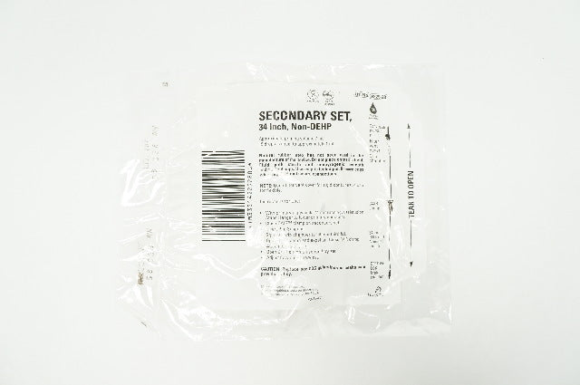Hospira 14229-28 Secondary Set 34inch, Non-DEHP 15 Drops/mL