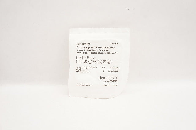 ICU Medical B33257 Smallbore Pressure Infusion Bifuse Ext Set 7in. Appx 0.37ml