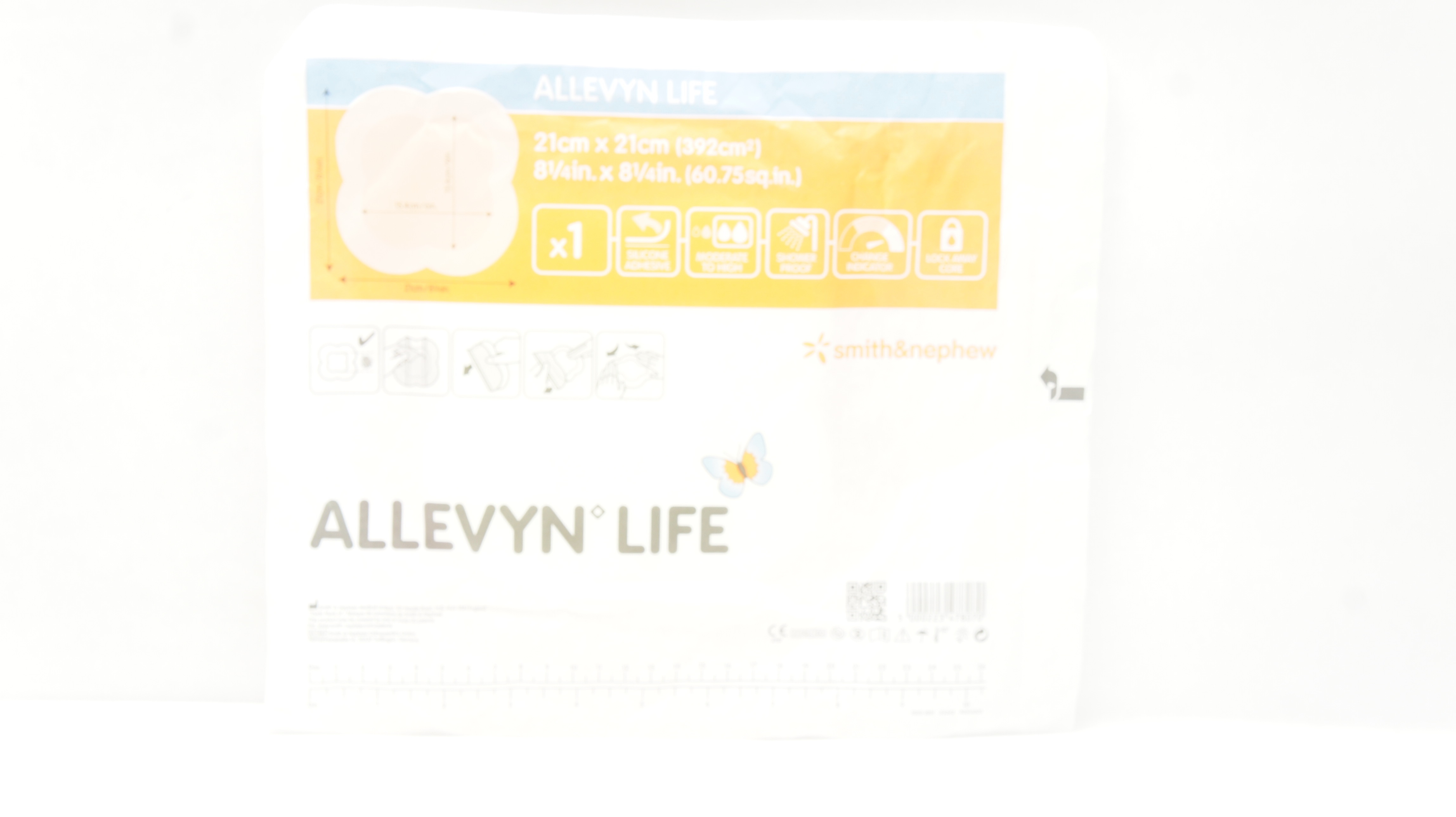 Smith&Nephew 66801070 Allevyn Life 8-1/4inch x 8-1/4inch (x)