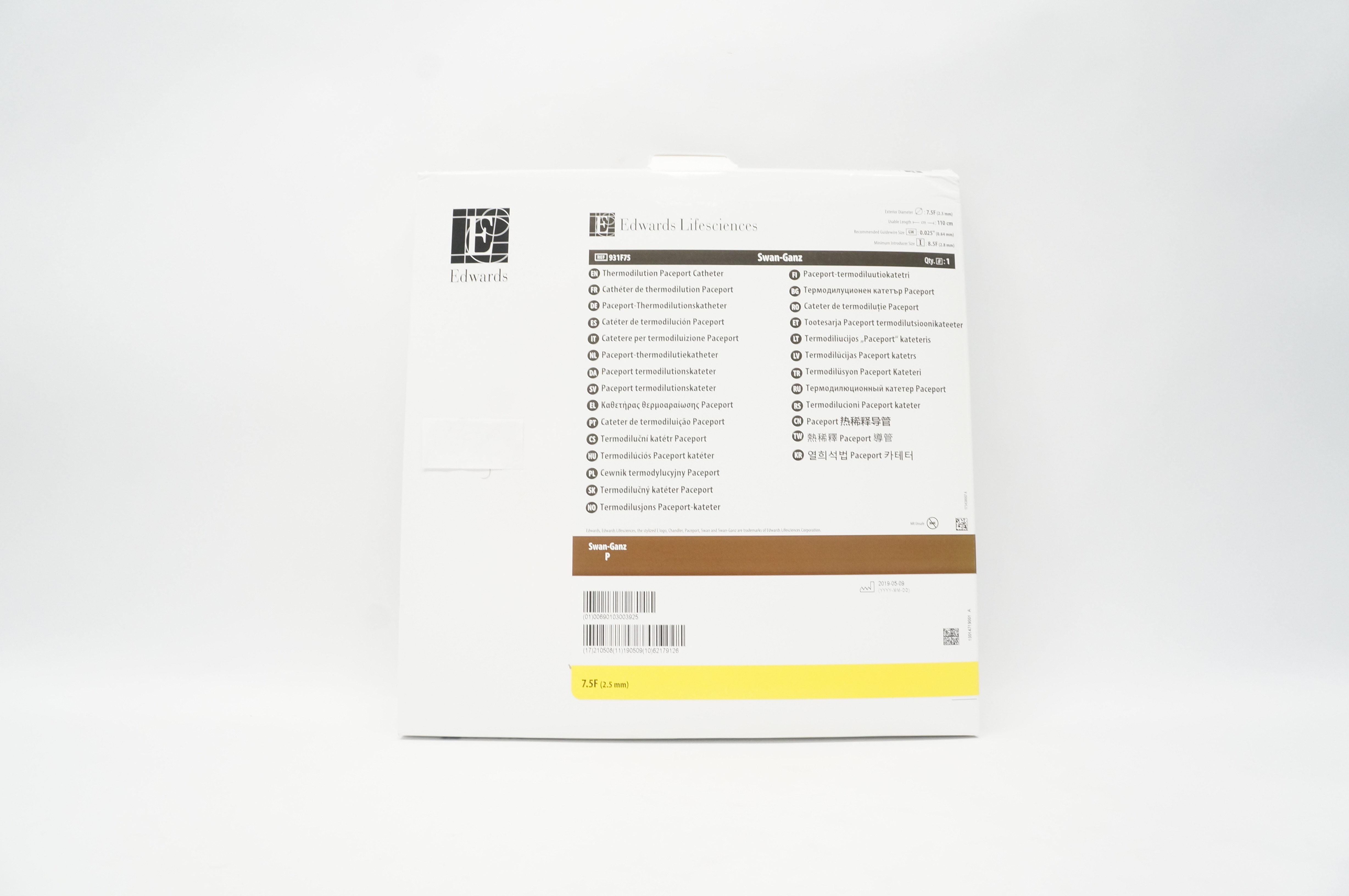 Edwards Lifesciences 931F75 Thermodilution Paceport Cath. 7.5 F (x)