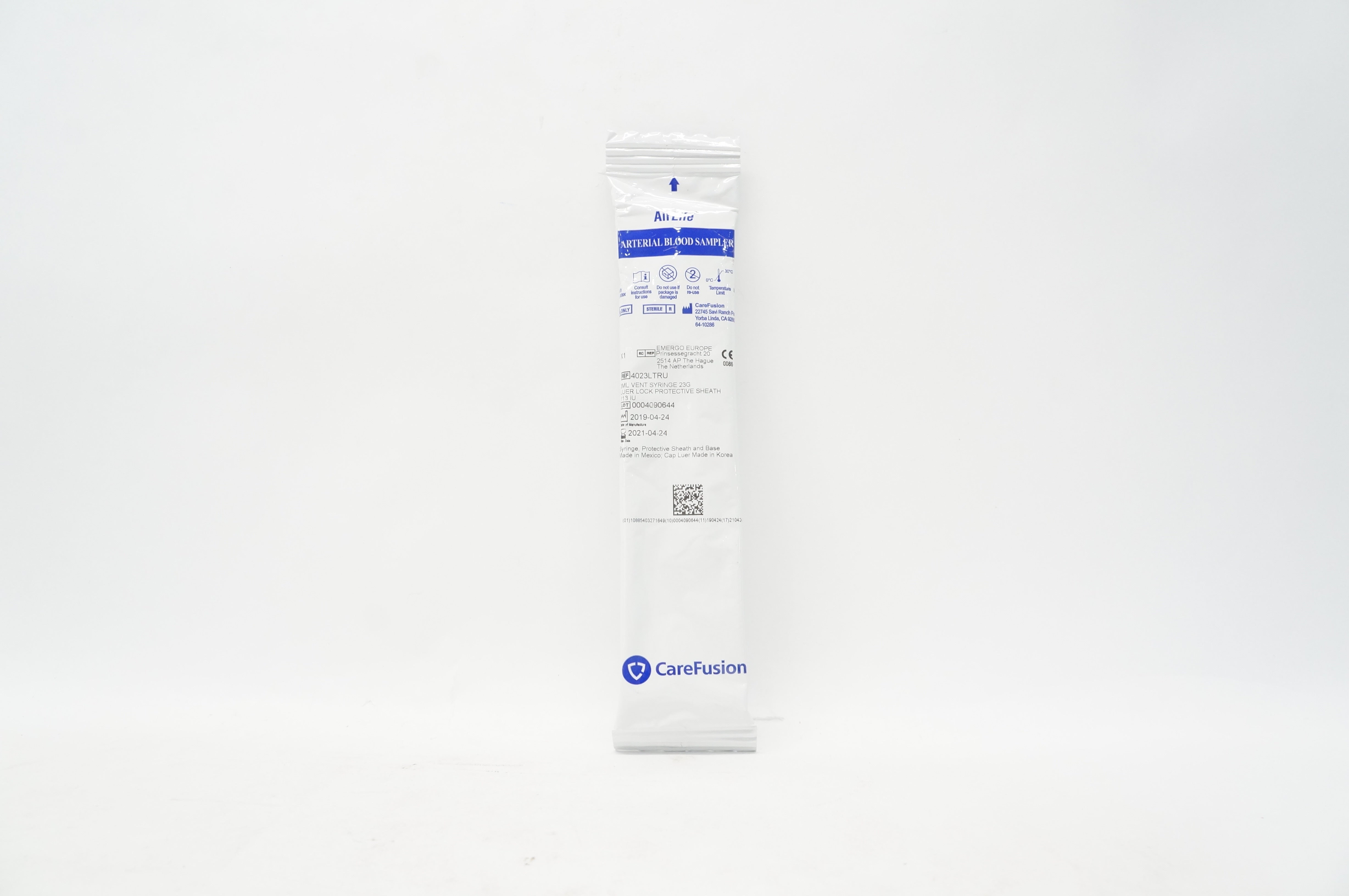 CareFusion 4023LTRU AirLife Arterial Blood Sampler 3ml Vent Syringe 23G (x)