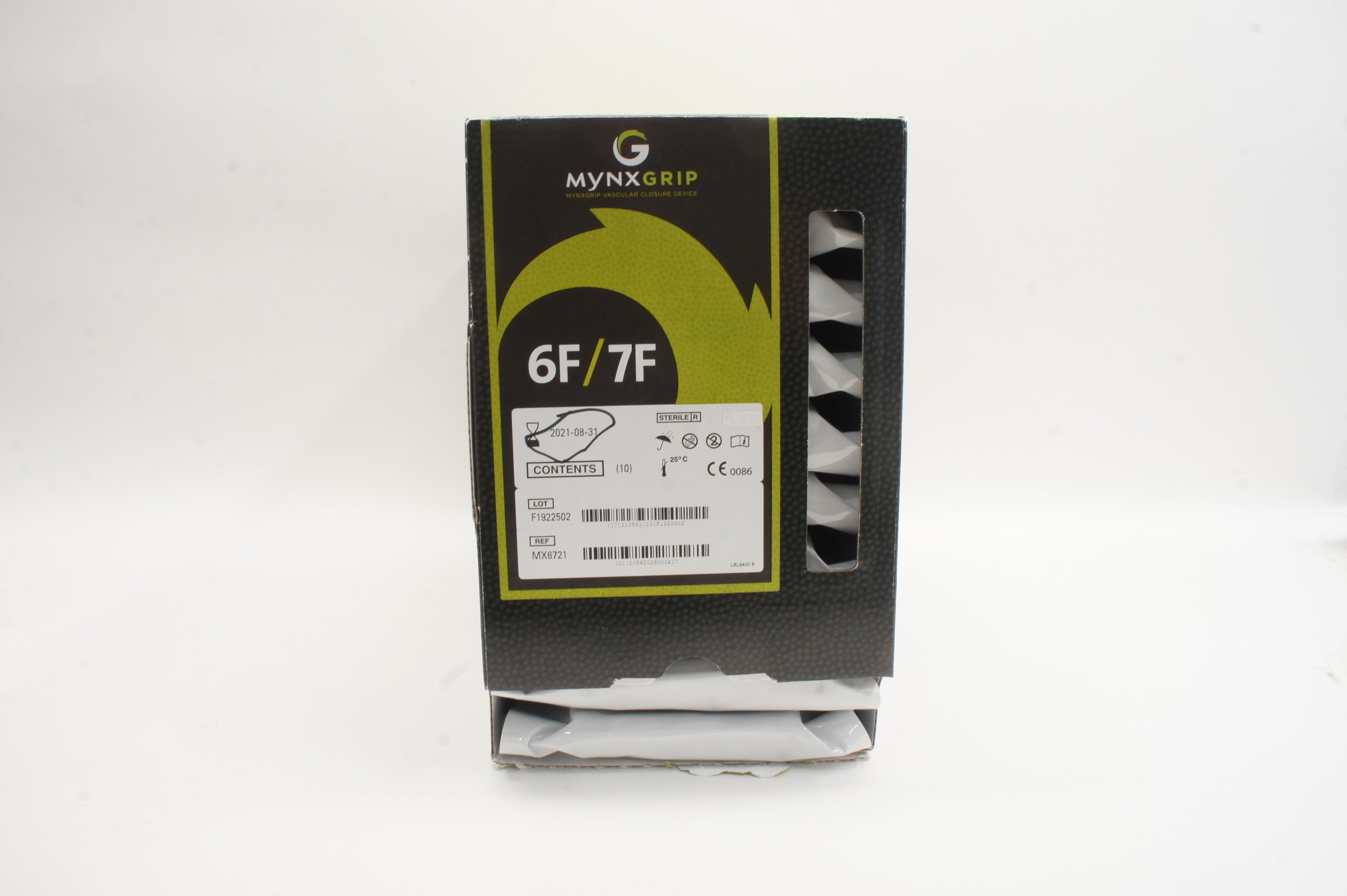 Cardinal Health MX6721 Mynxgrip Vascular Closure Device 6F/7F - Box of 9