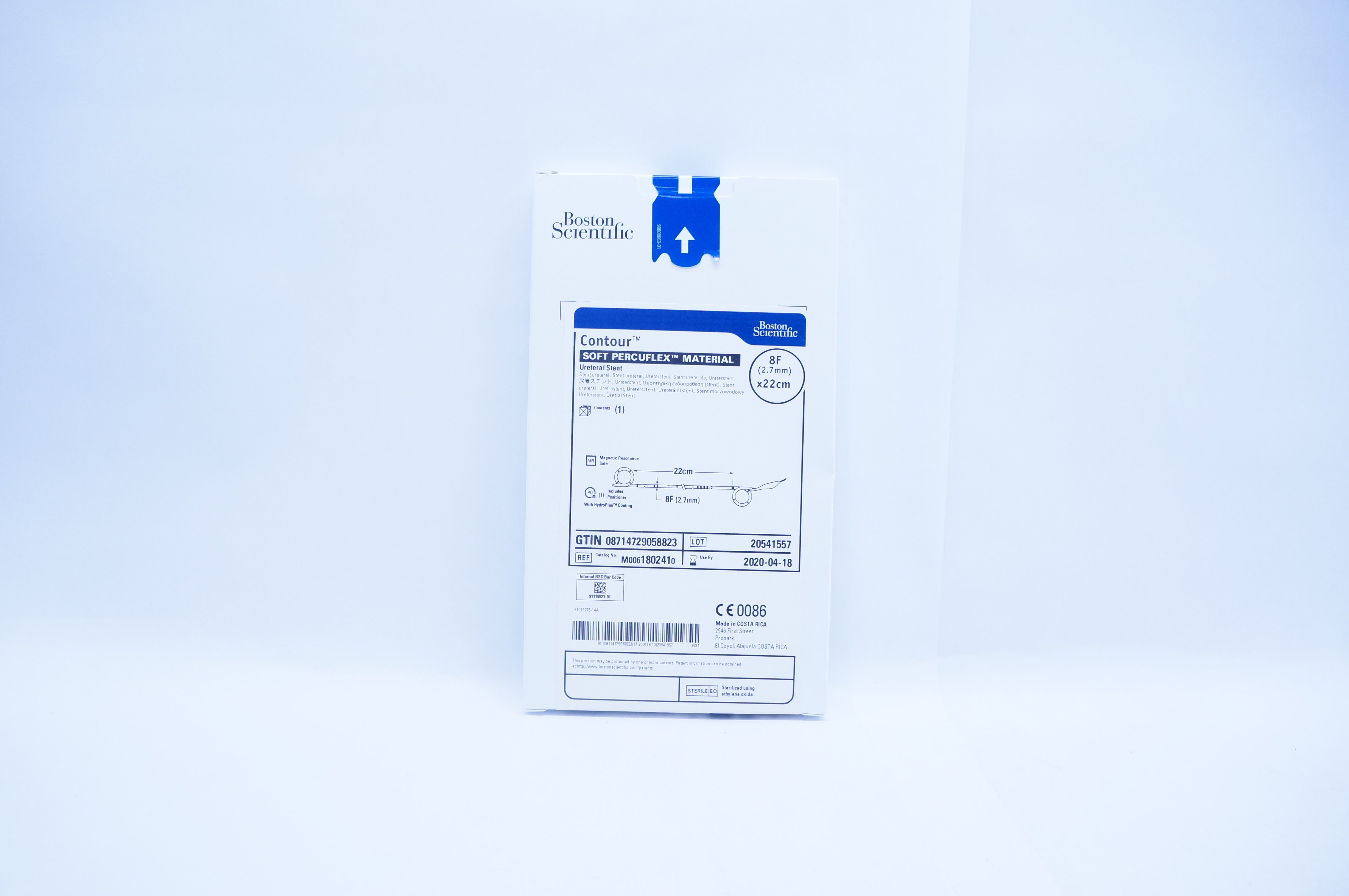 Boston Scientific 180241 Contour Soft Percuflex Ureteral Stent 8F x 22cm(x)