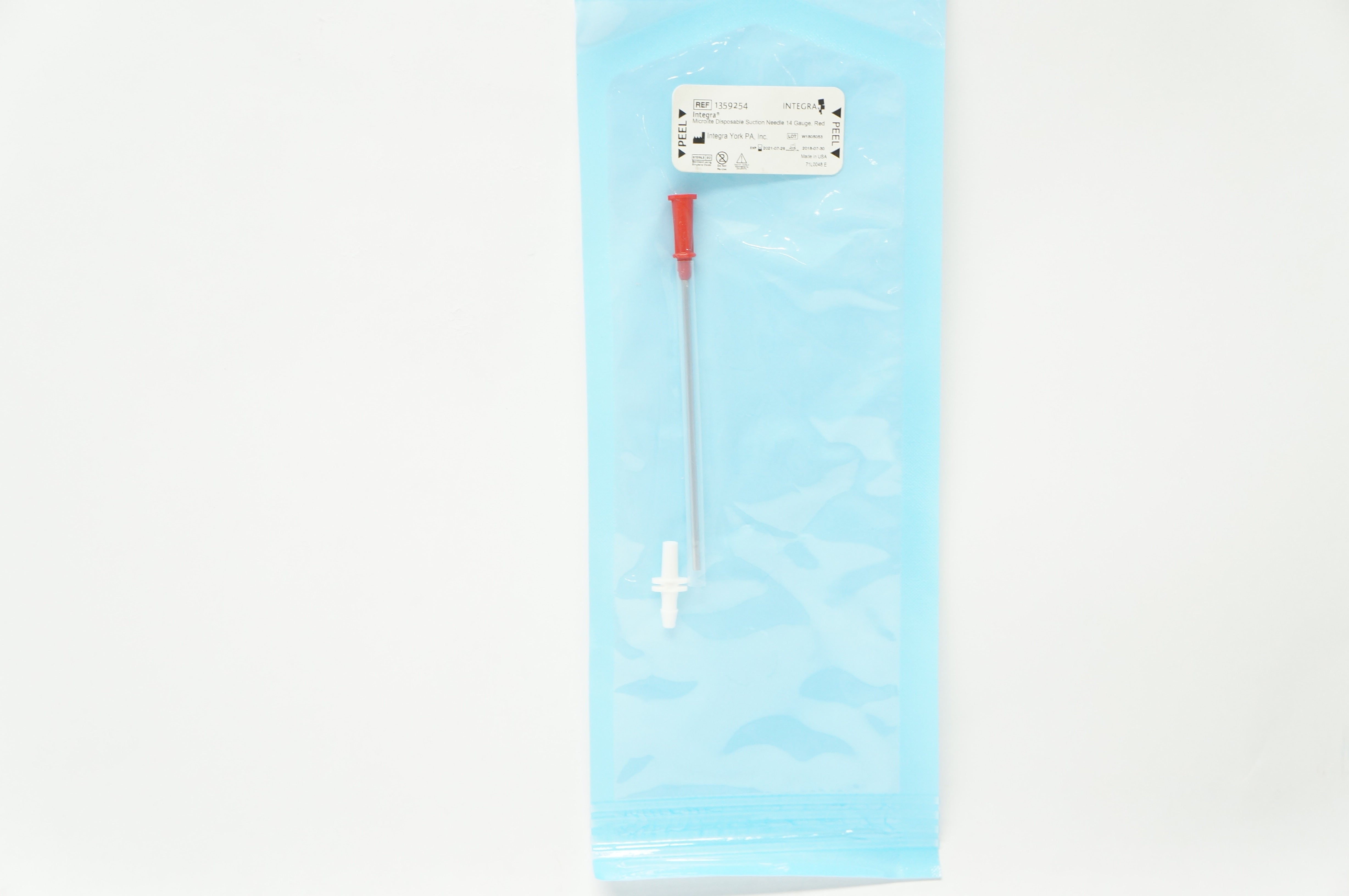 Integra 1359254 Microlite Suction Ndle 14 Ga. Red (x)