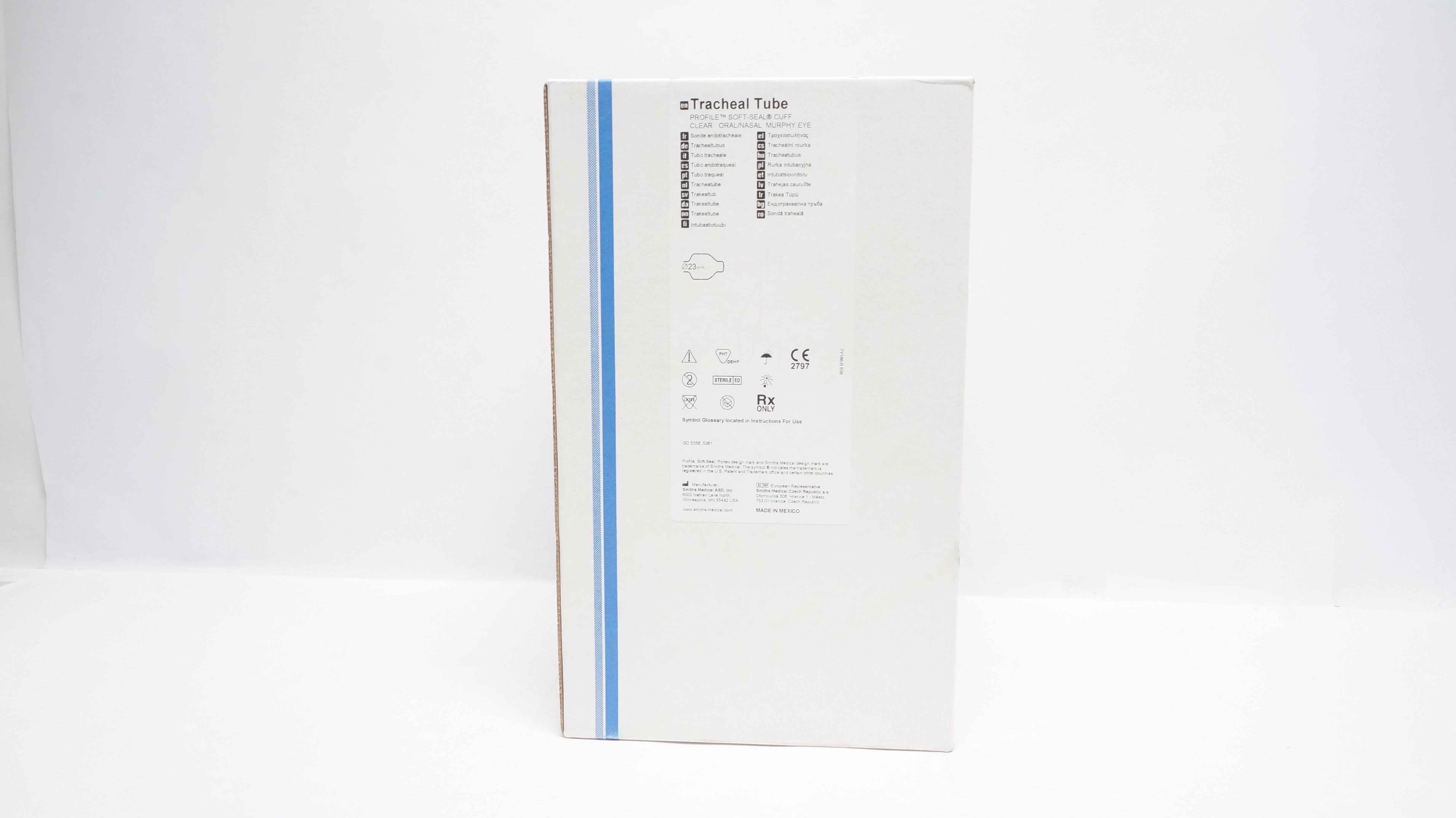 Smiths Medical 100/199/060 Portex Tracheal Tube Oral/Nasal Murphy Eye -Box of 20