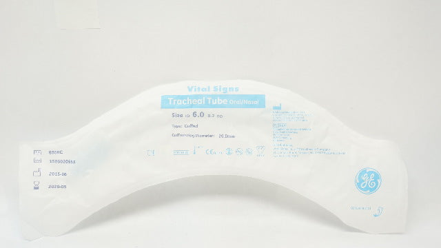 Vital Signs 8060C Well Lead Medical Tracheal Tube Oral/Nasal, Cuffed 6.0 ID (x)