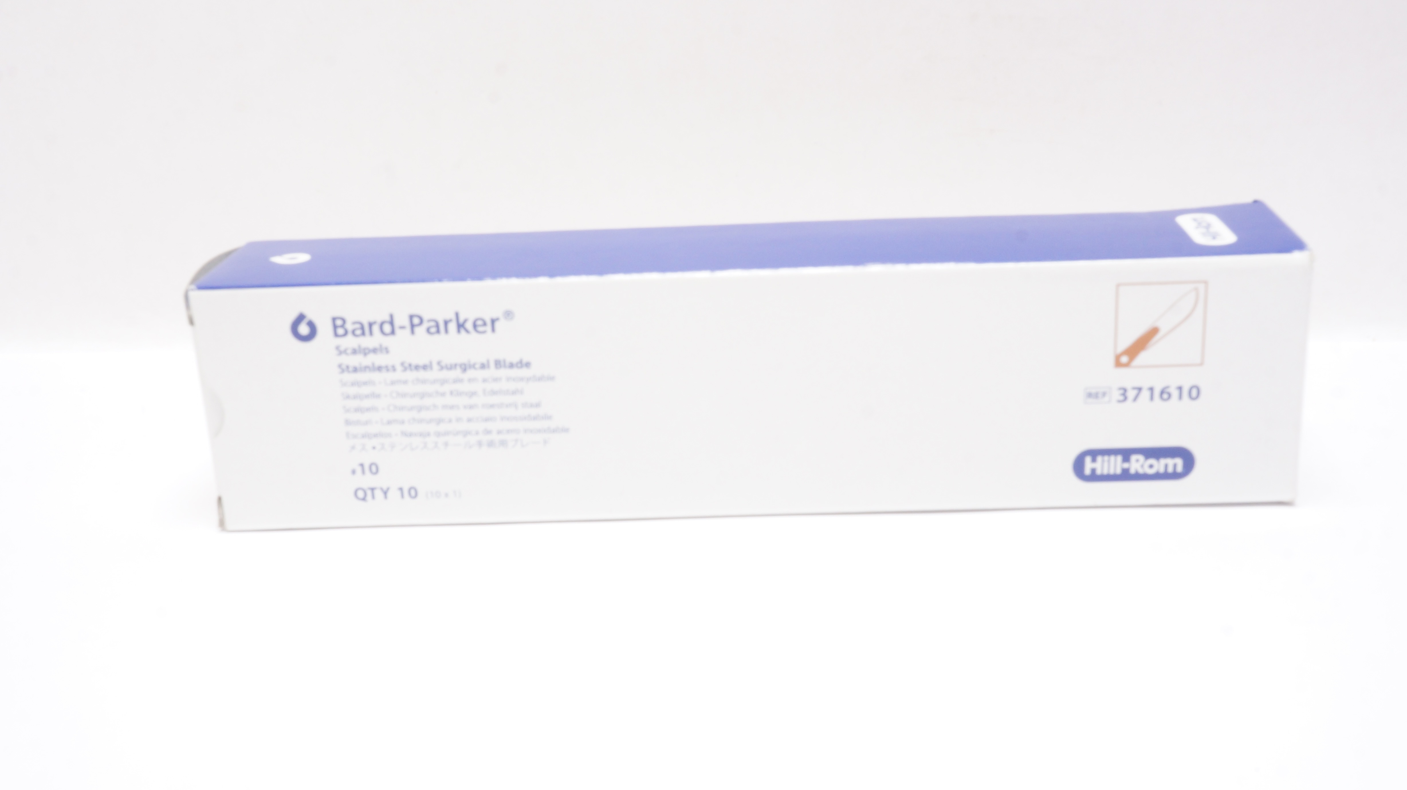 Aspen 371610 Bard-Parker Surgical Stainless Steel Surgical Blade N10(x)-Box of10