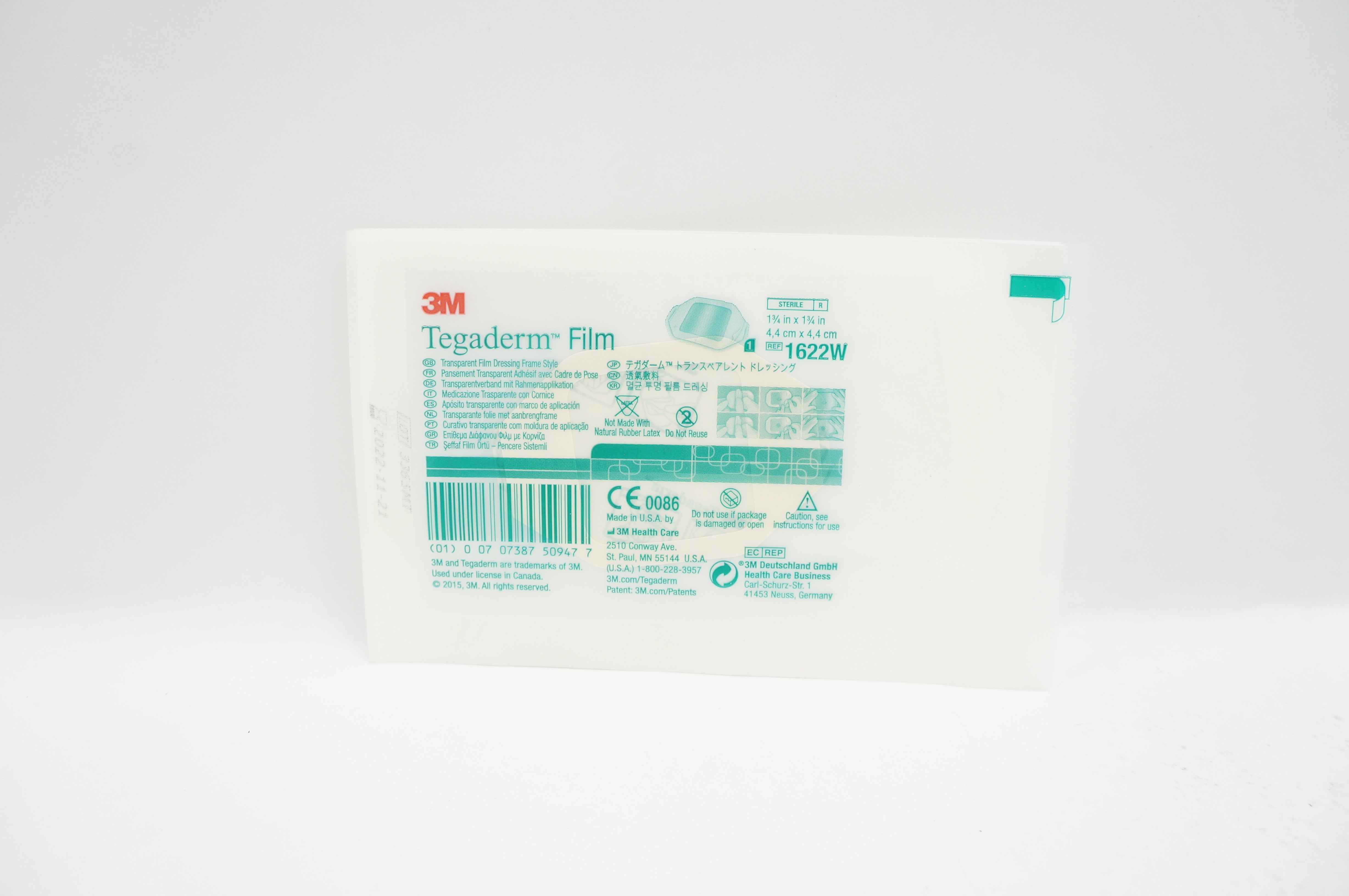 3M 1622W Tegaderm Transparent Film Dressing Frame Style  1-3/4inch x 1-3/4inch (x)
