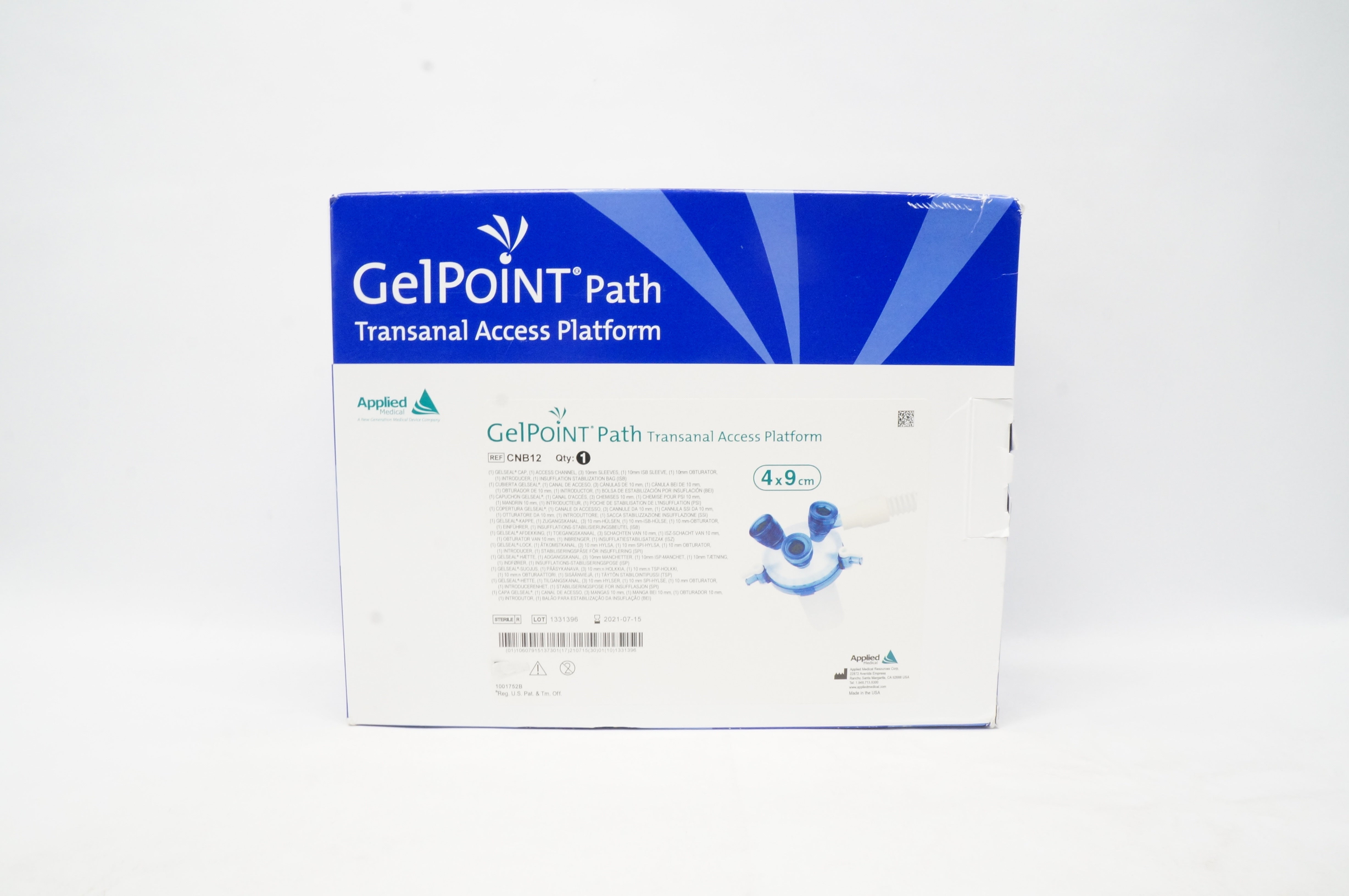 Applied Medical CNB12 GelPoint Path Transanal Access Platform 4x9cm