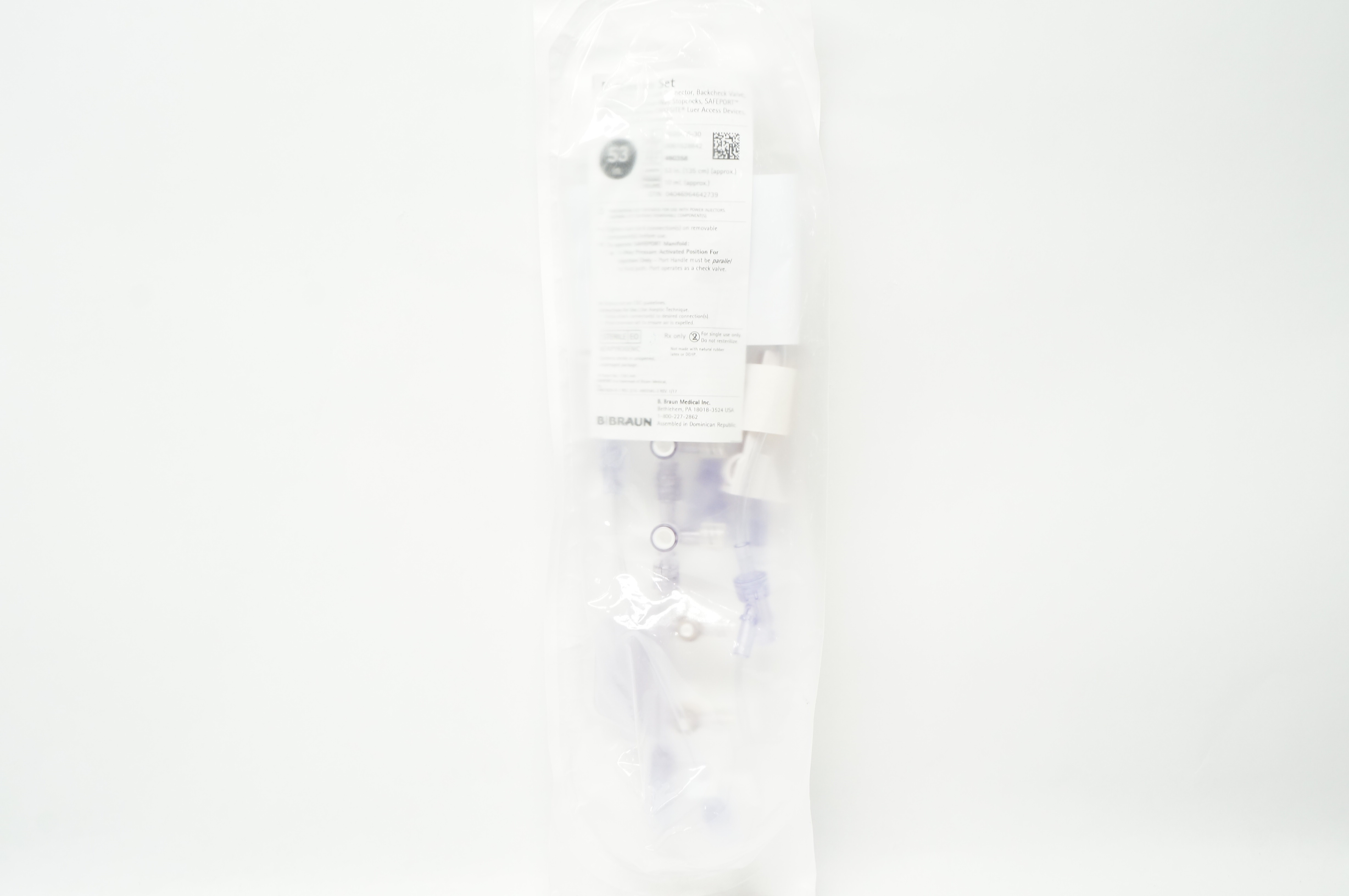 Braun 490358 Extension Set with Female Luer Lock Connector 53 inch x 10mL (x)