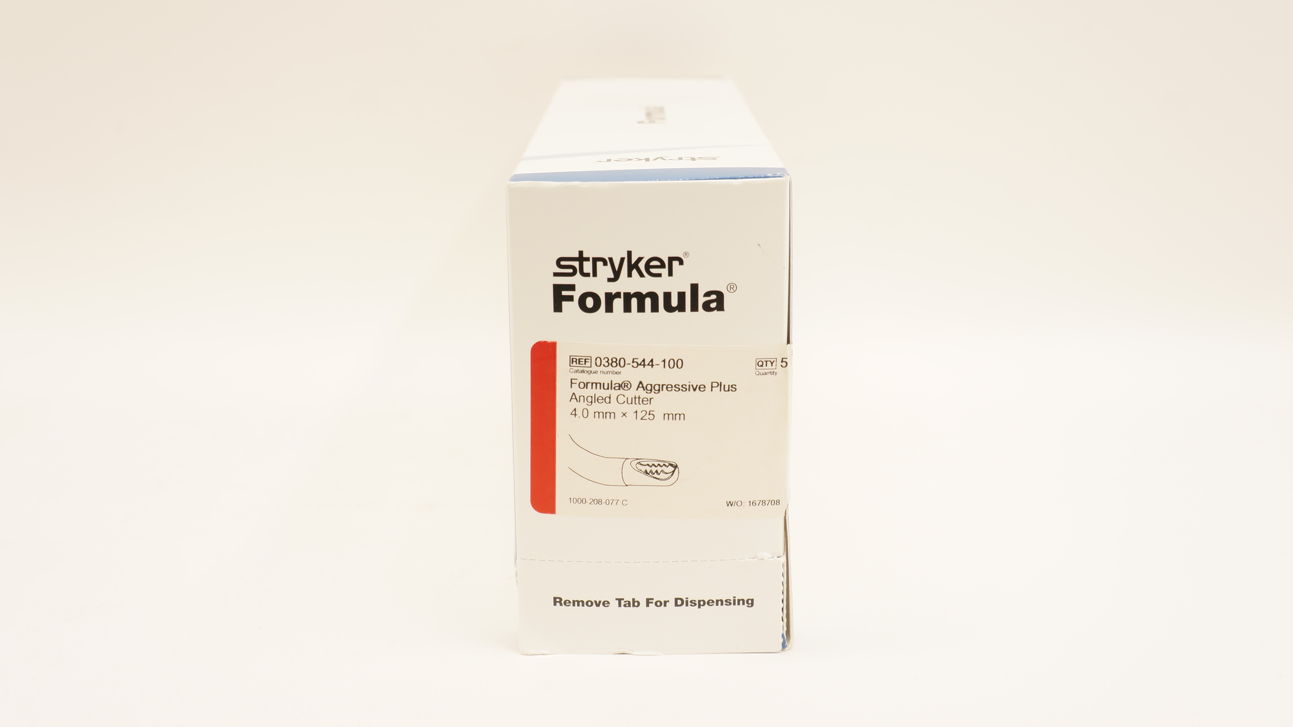 Stryker 0380-544-100  Formula Aggressive Plus Angled Cutter 4.0x125mm - Box of 5