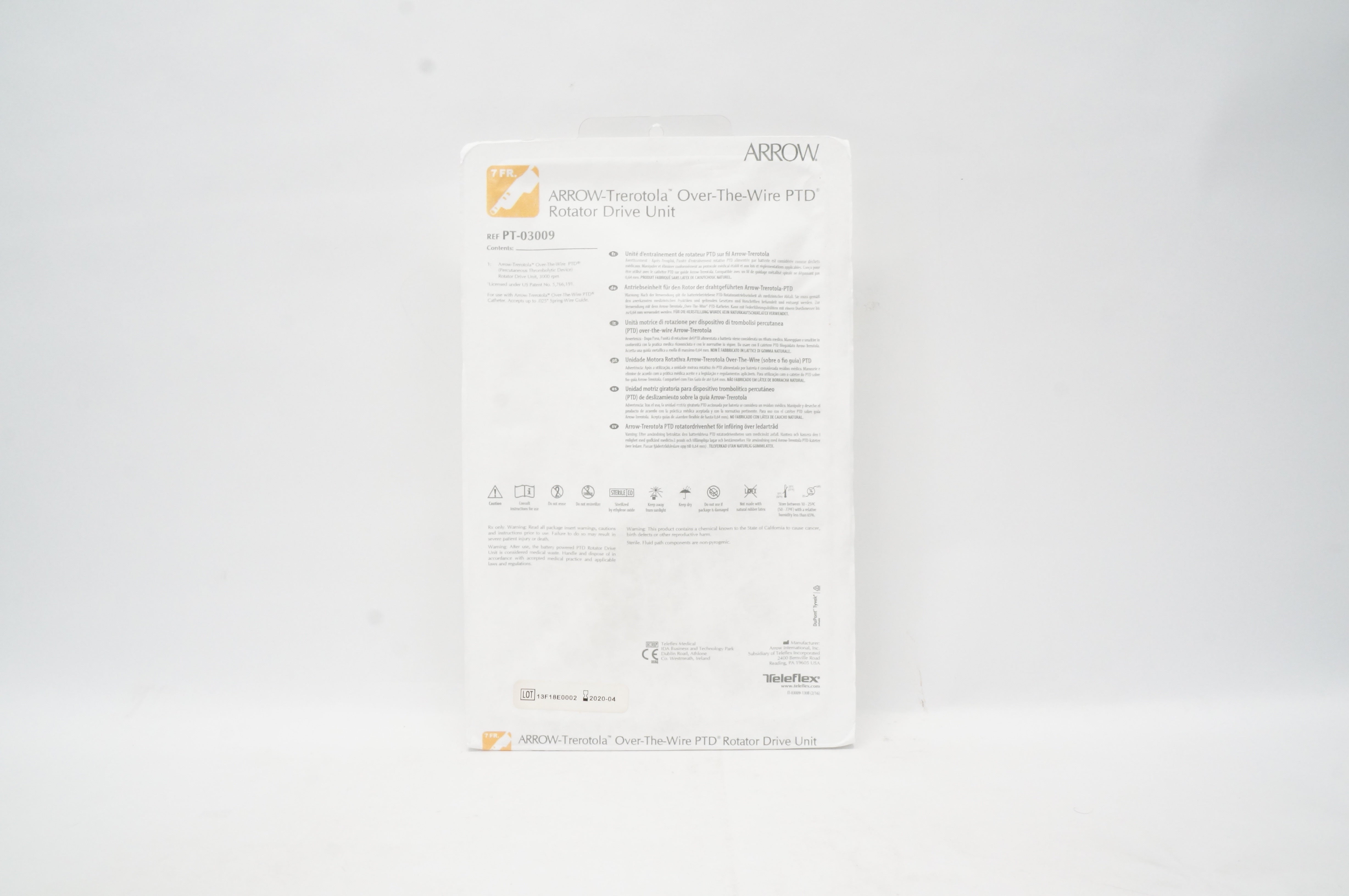 Teleflex PT-030009 Arrow Trerotola Over-The-Wire PTD (x)