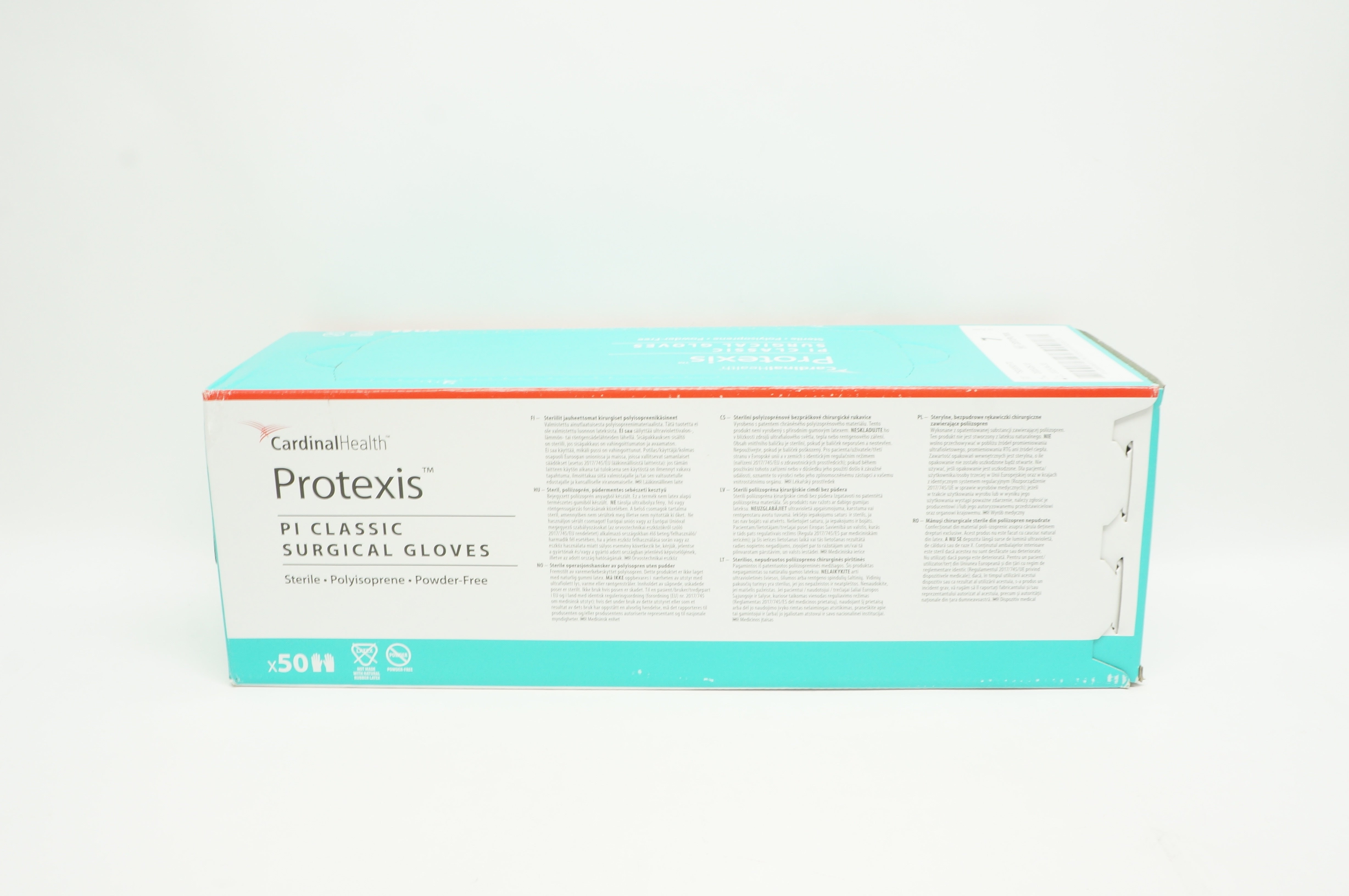 Cardinal Health 2D72PL70X Protexis PI Classic Surgical Gloves, Size 7 -Box of 50