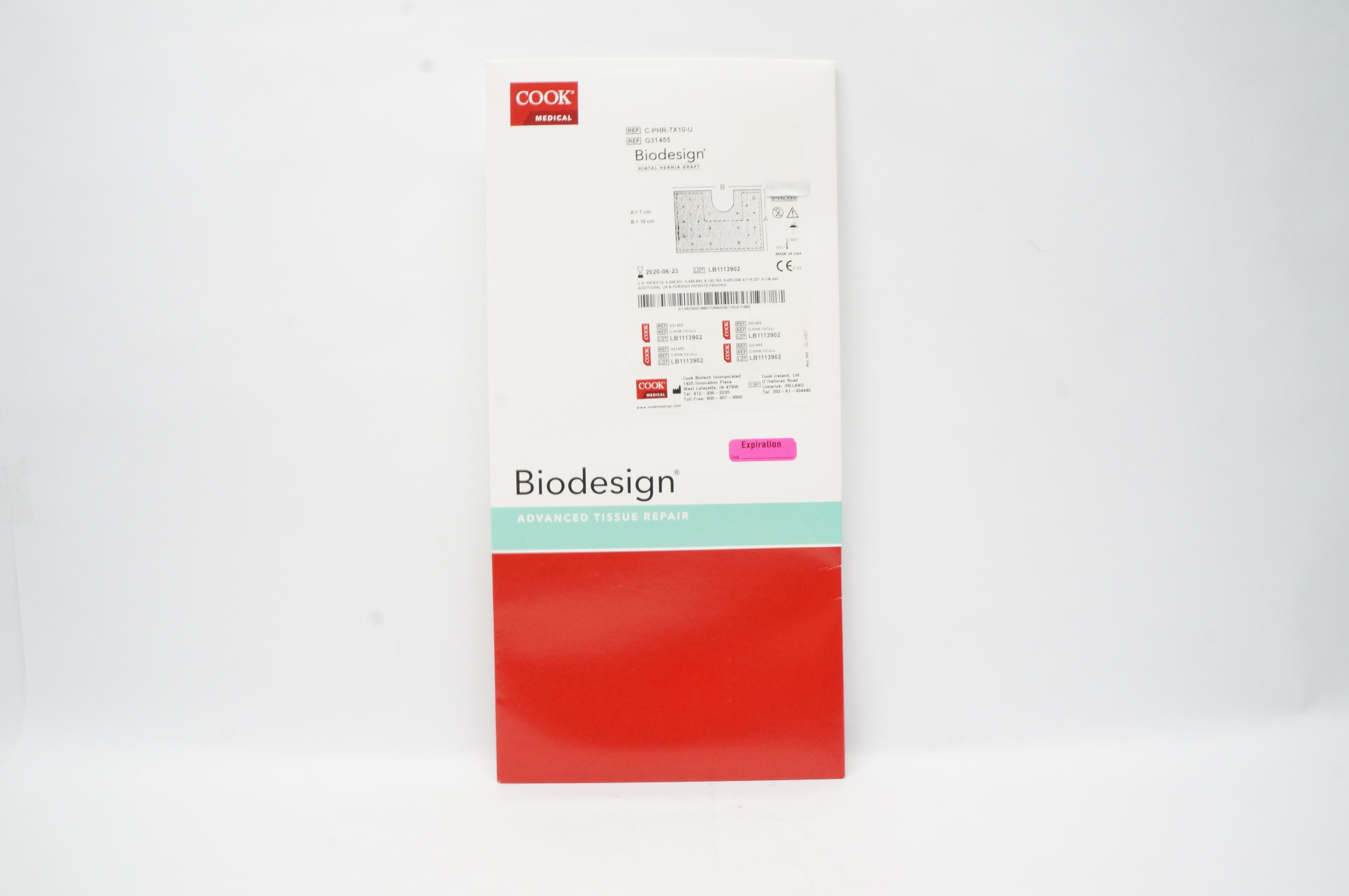 Cook Medical G31455 Biodesign Hiatal Hernia Graft 7cm x 10cm (x)