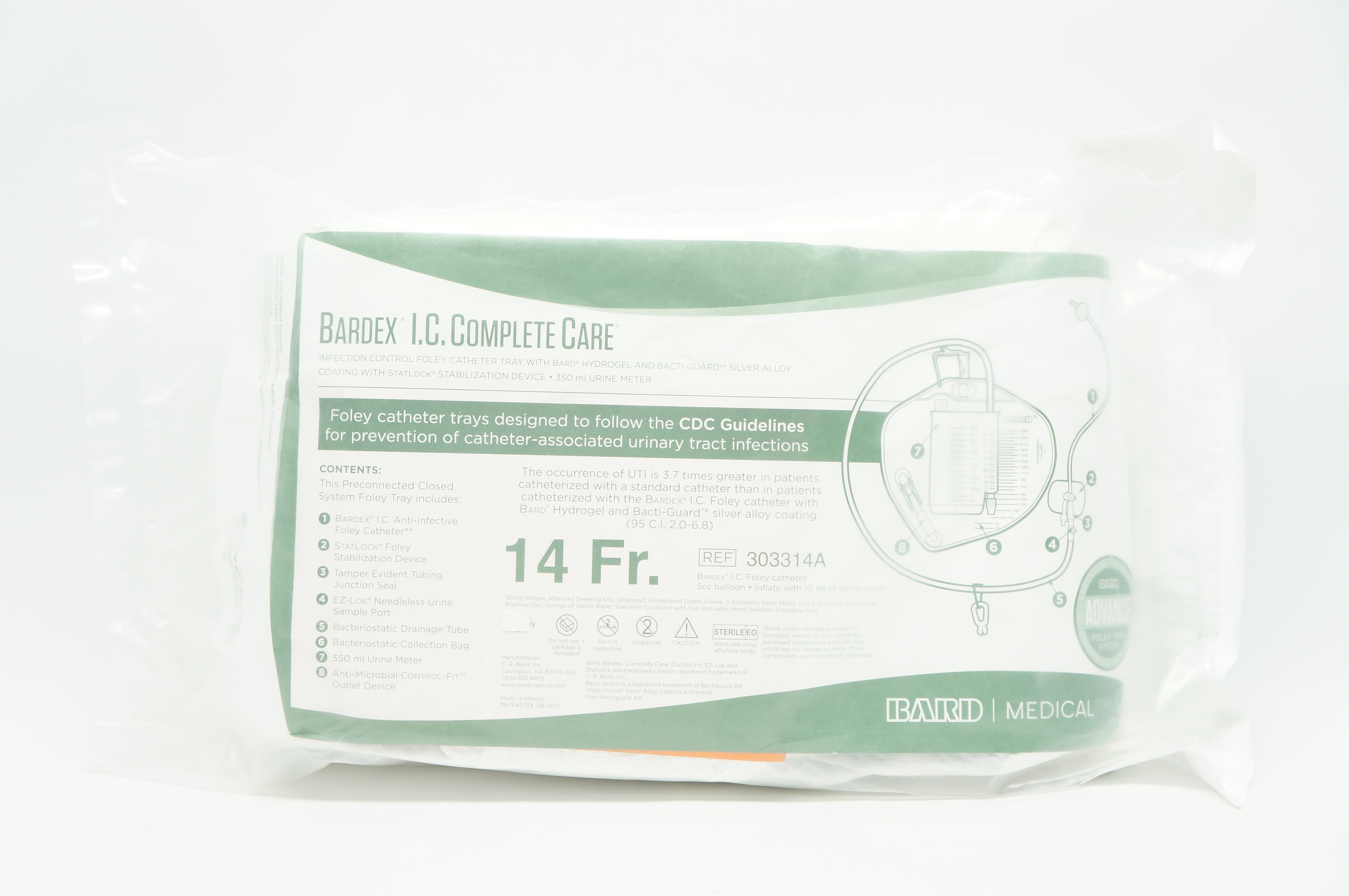 Bard 303314A Bardex I.C. Complete Care Foley Tray 14Fr