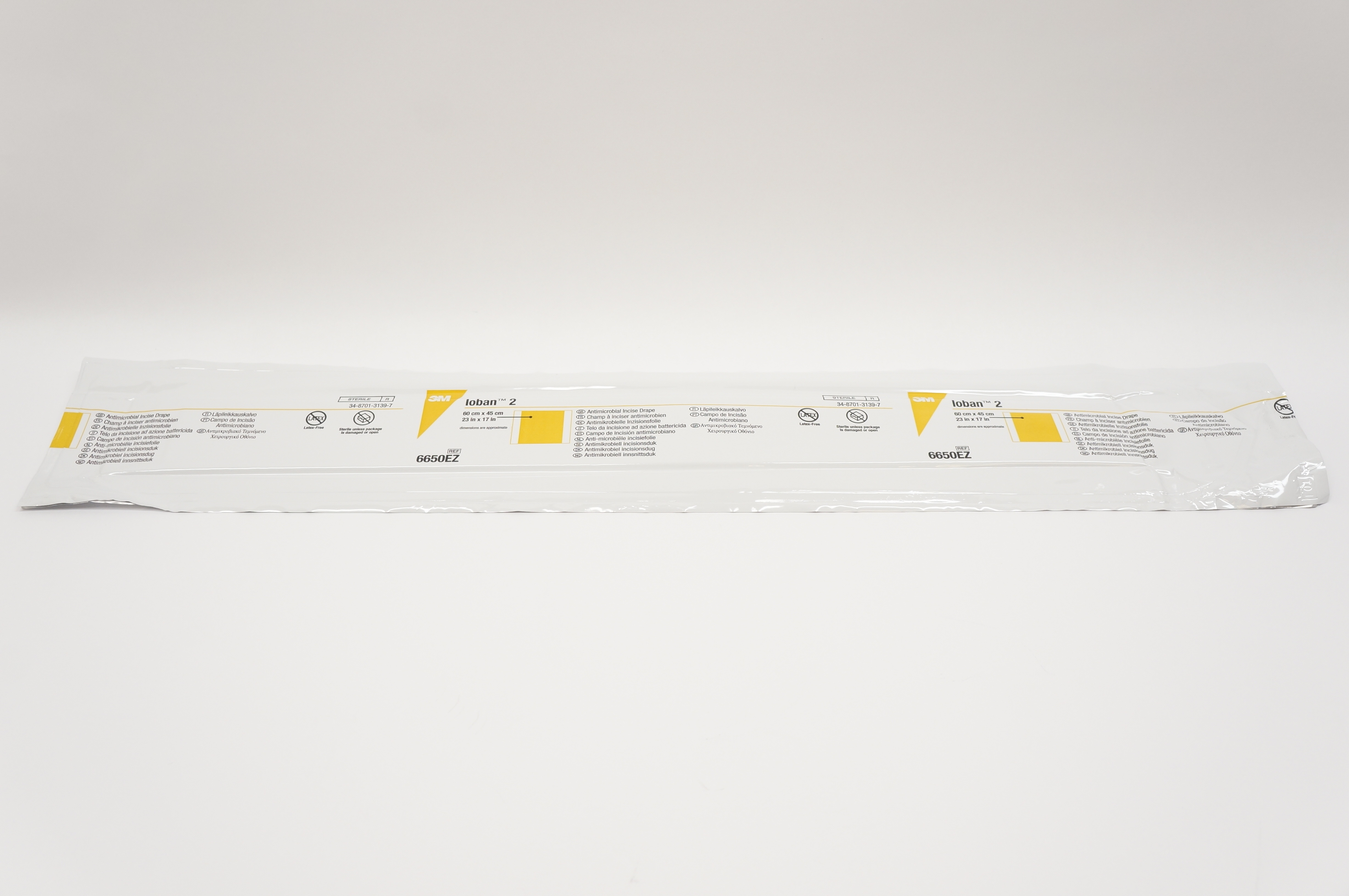 3M 6650EZ Antimicrobial Incise Drape 60cm x 45cm 23inch x 17inch