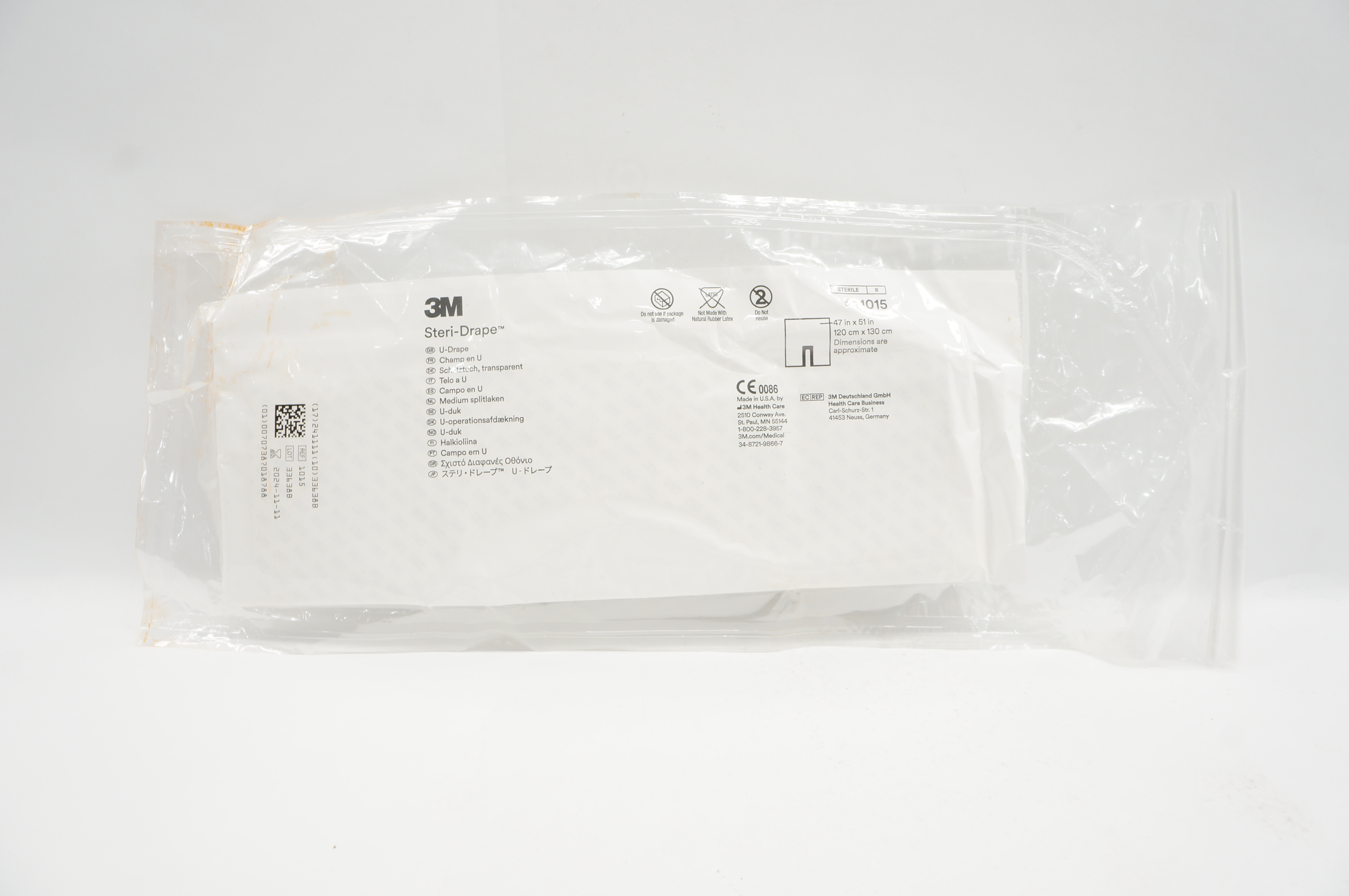 3M 1015 Steri-Drape U-Drape 47 inch x 51 inch