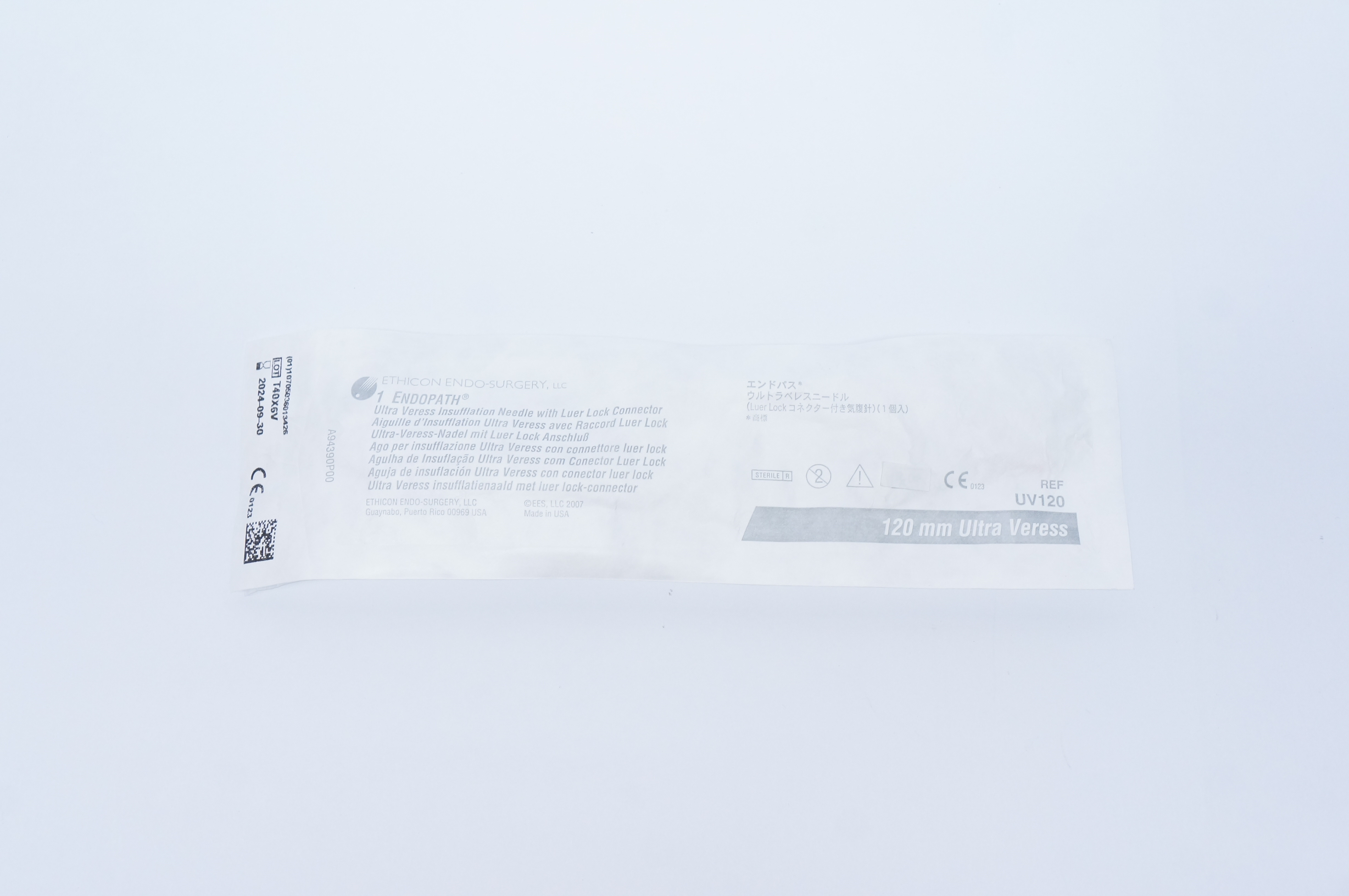 Ethicon UV120 Endopath Ultra Veress Insufflation Needle 120mm