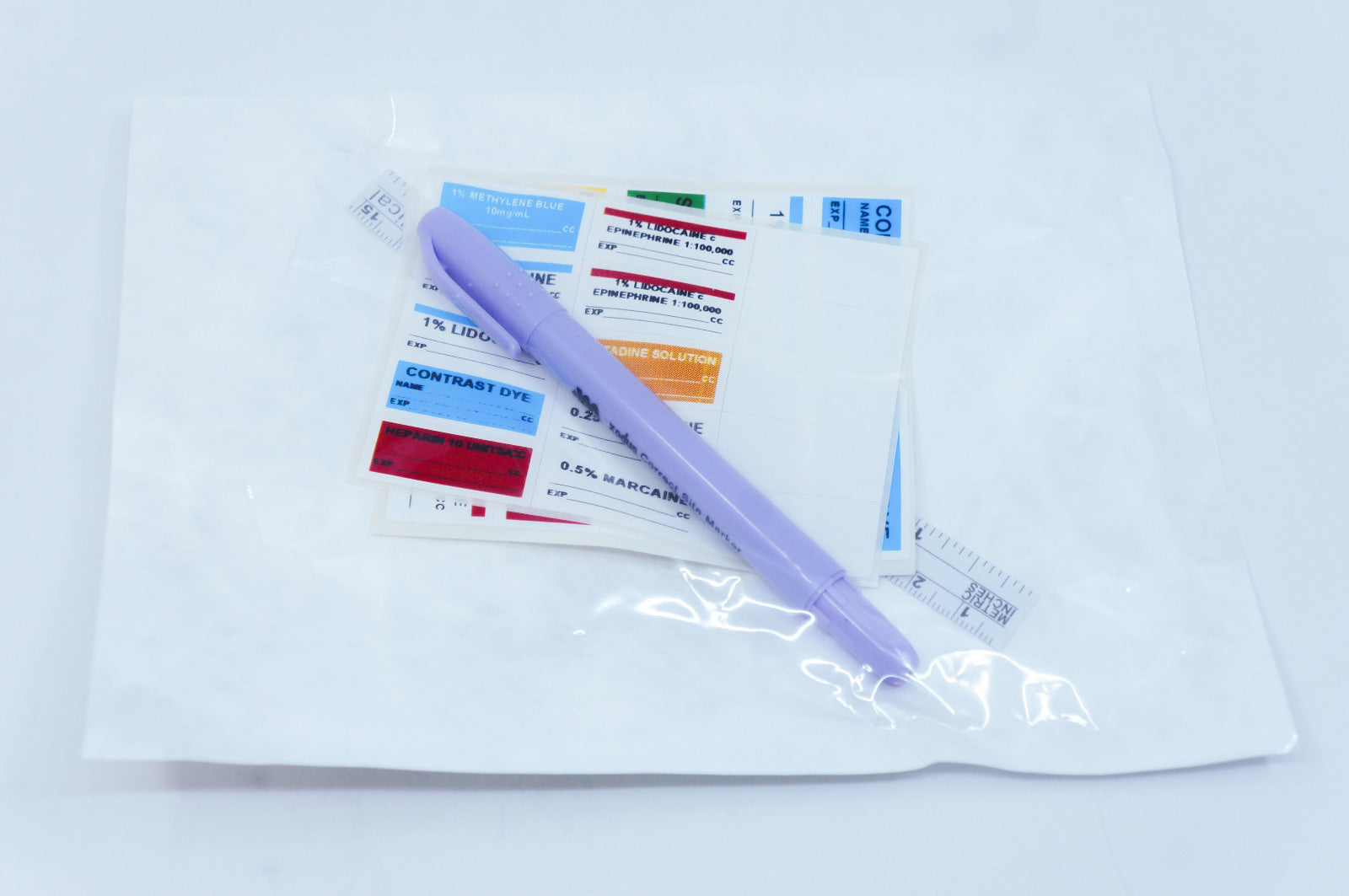 Xodus Medical CL23039 Medication Labels w/Marker & Ruler