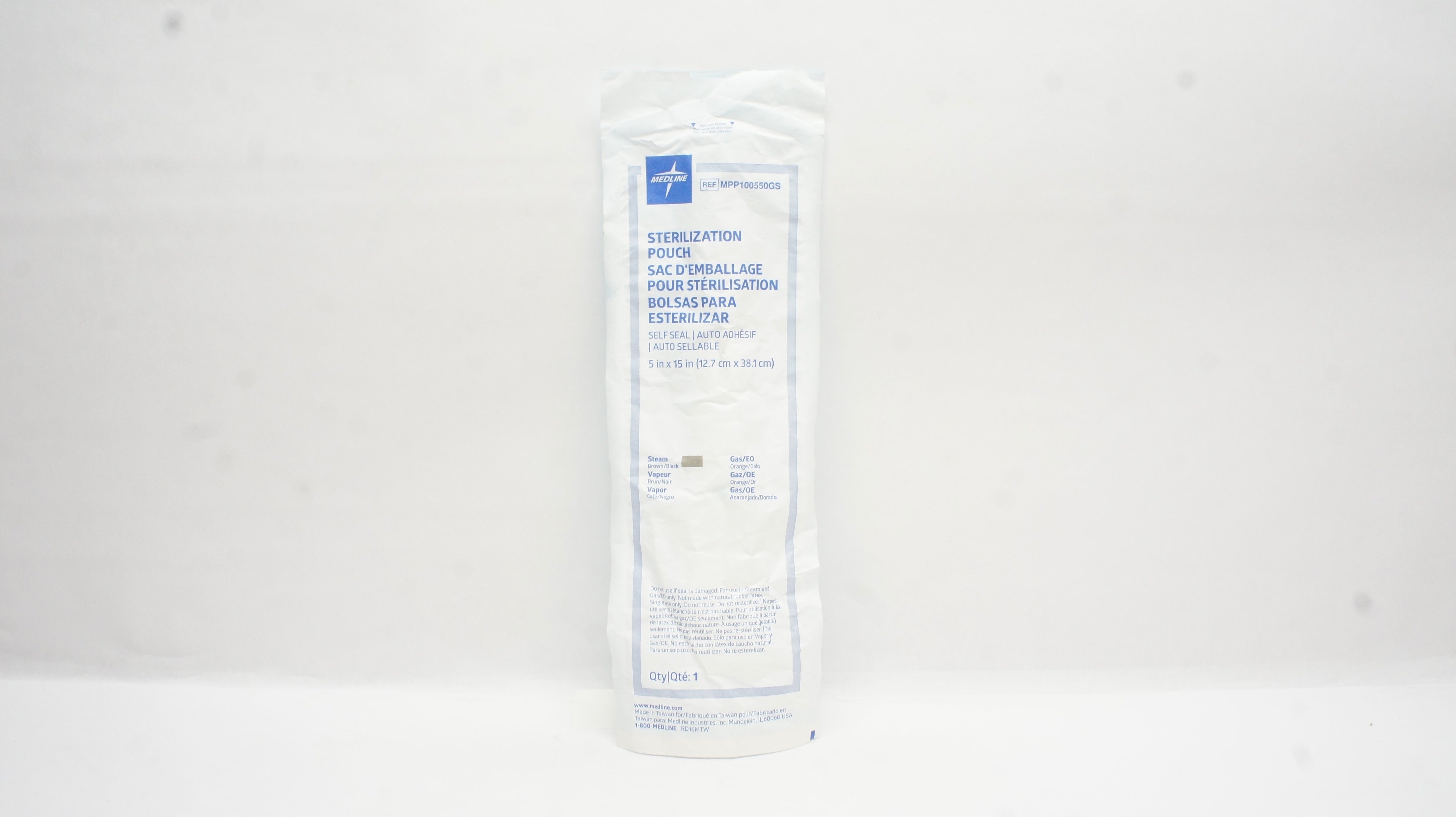 Medline MPP100550GS Sterilization Pouch Self Seal 5inch x 15inch (x)