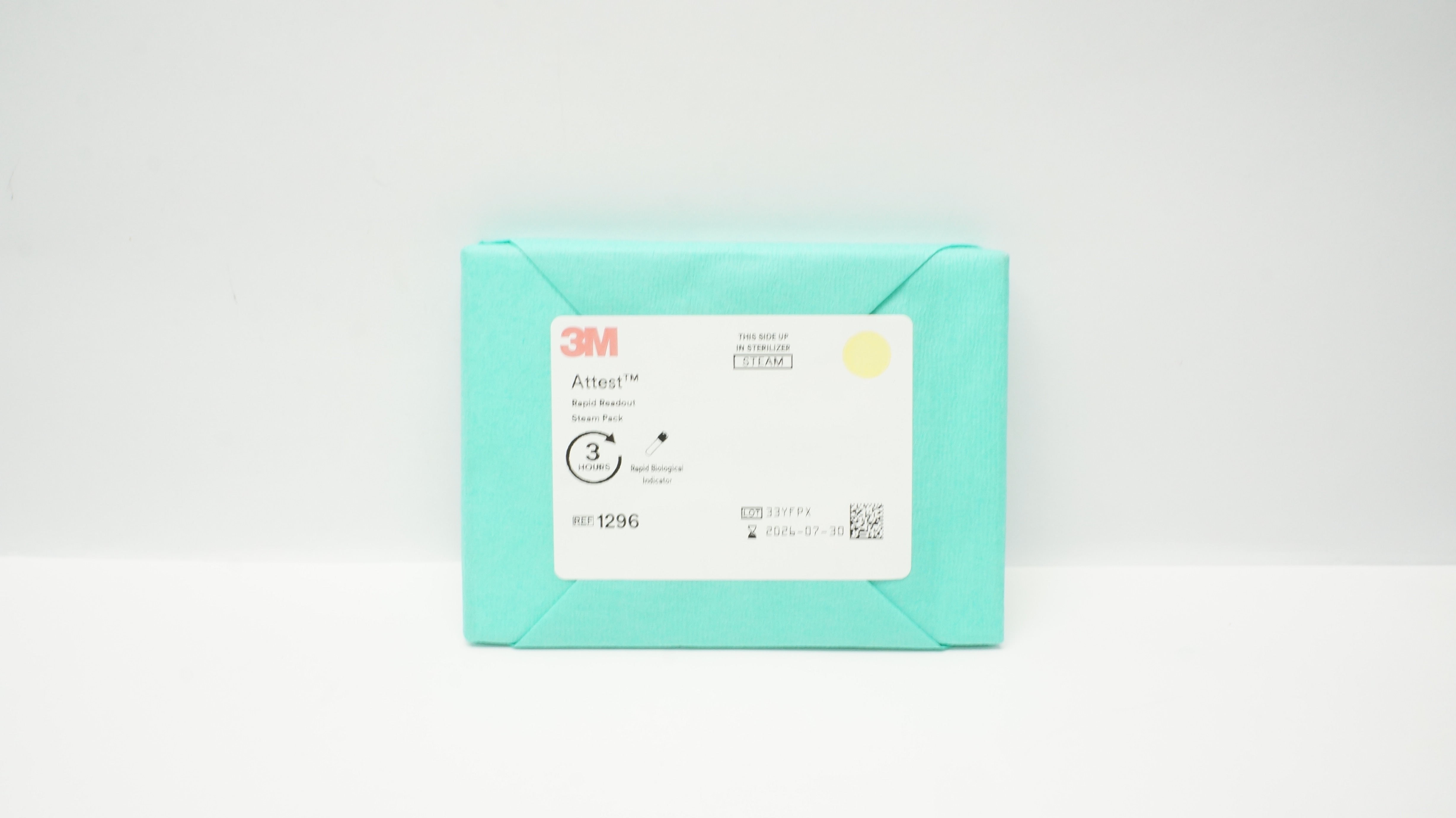 3M 1296 Attest Rapid Readout Steam Pack 3Hours