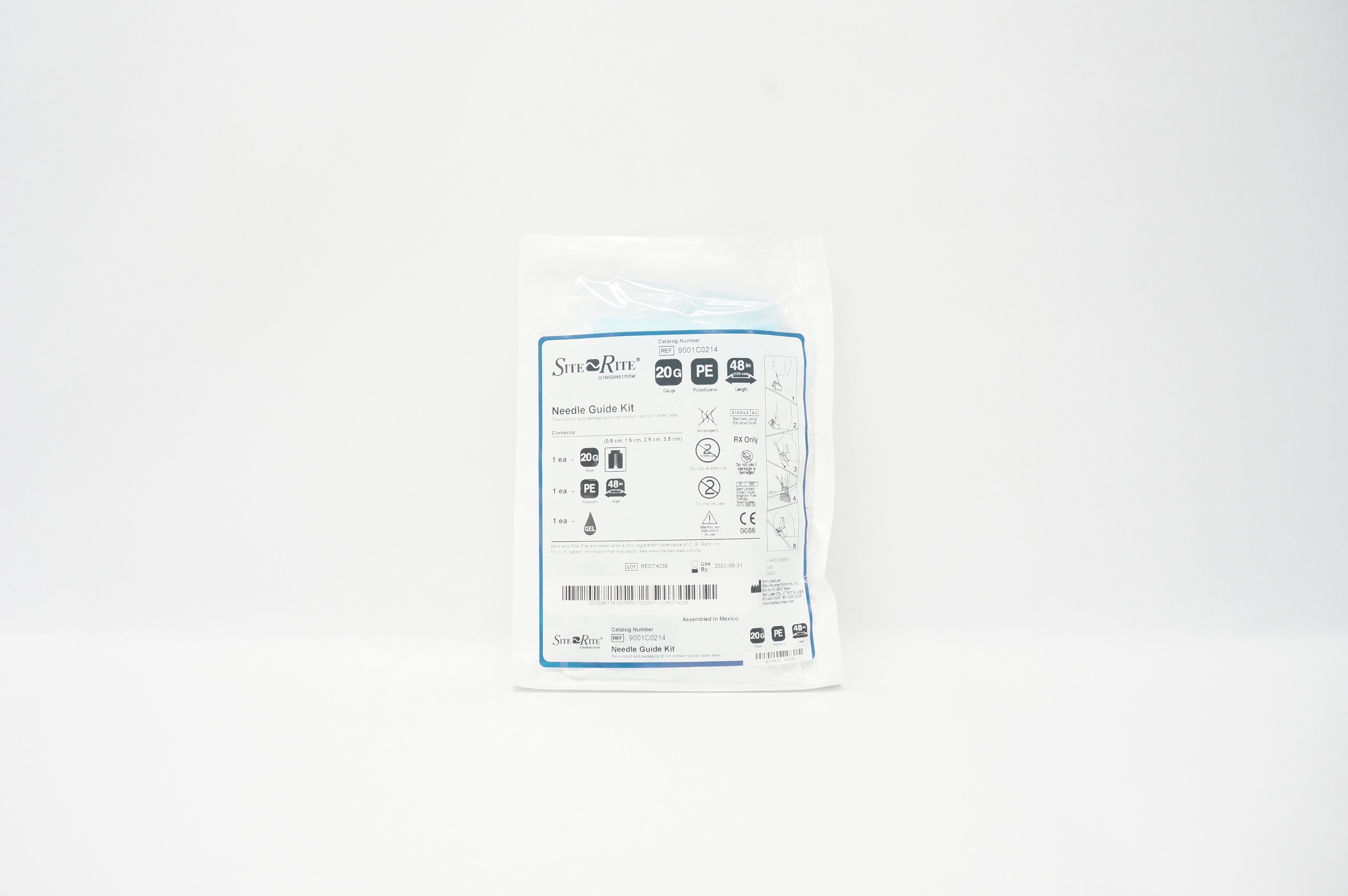 Bard 9001C0214 Site-Rite Ndle. Guide Kit 20G x 48inch (x)