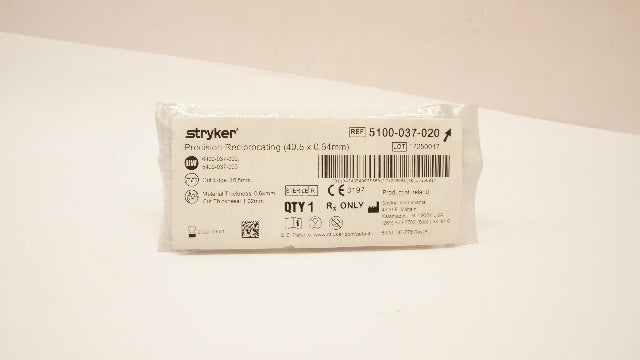 Stryker 5100-037-020 Precision Reciprocating Blade 40.5mm x 0.64mm (x)