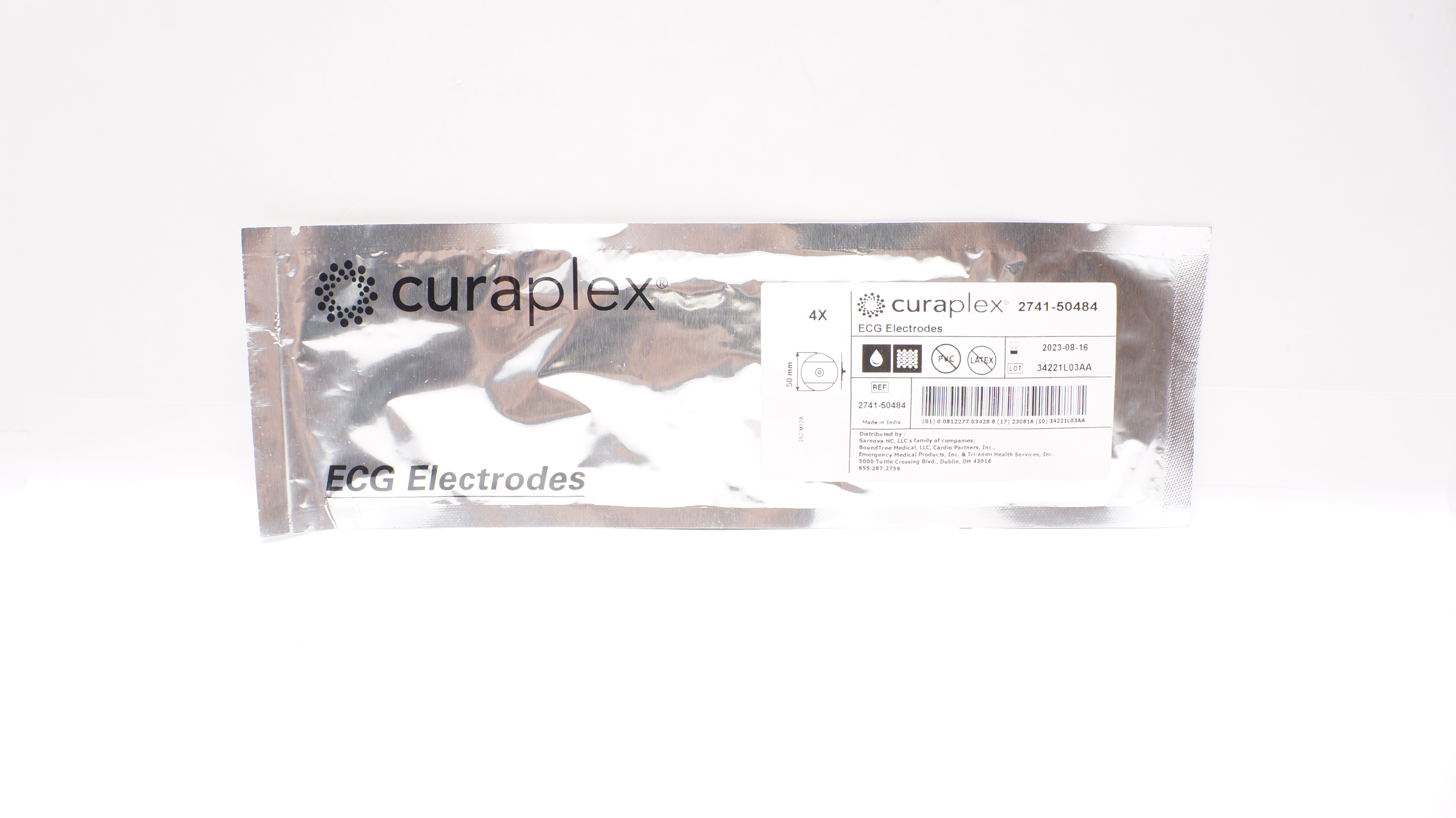 Curaplex 2741-50484 ECG Electrodes (x) - Pack of 4